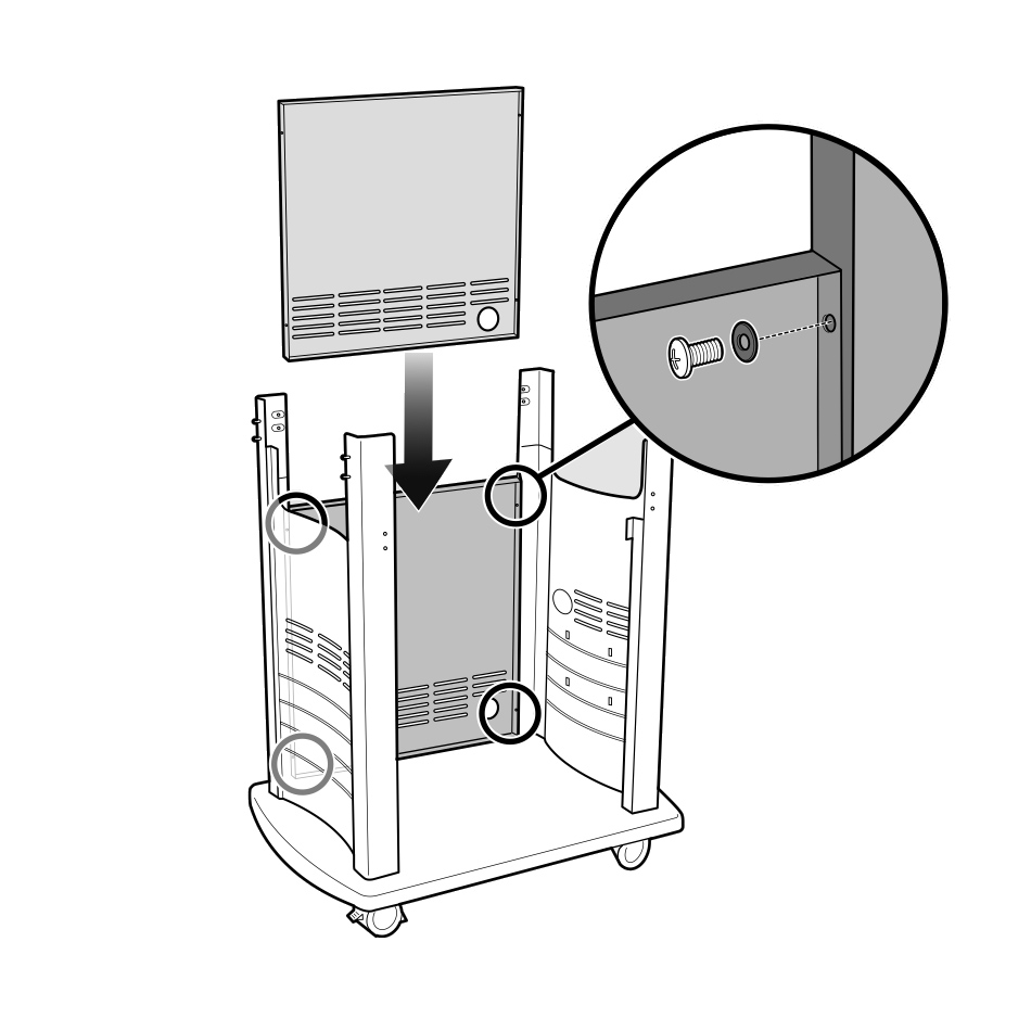 Weber Ersatzteil Rückwand für Spirit 300 Modelle ab 2013