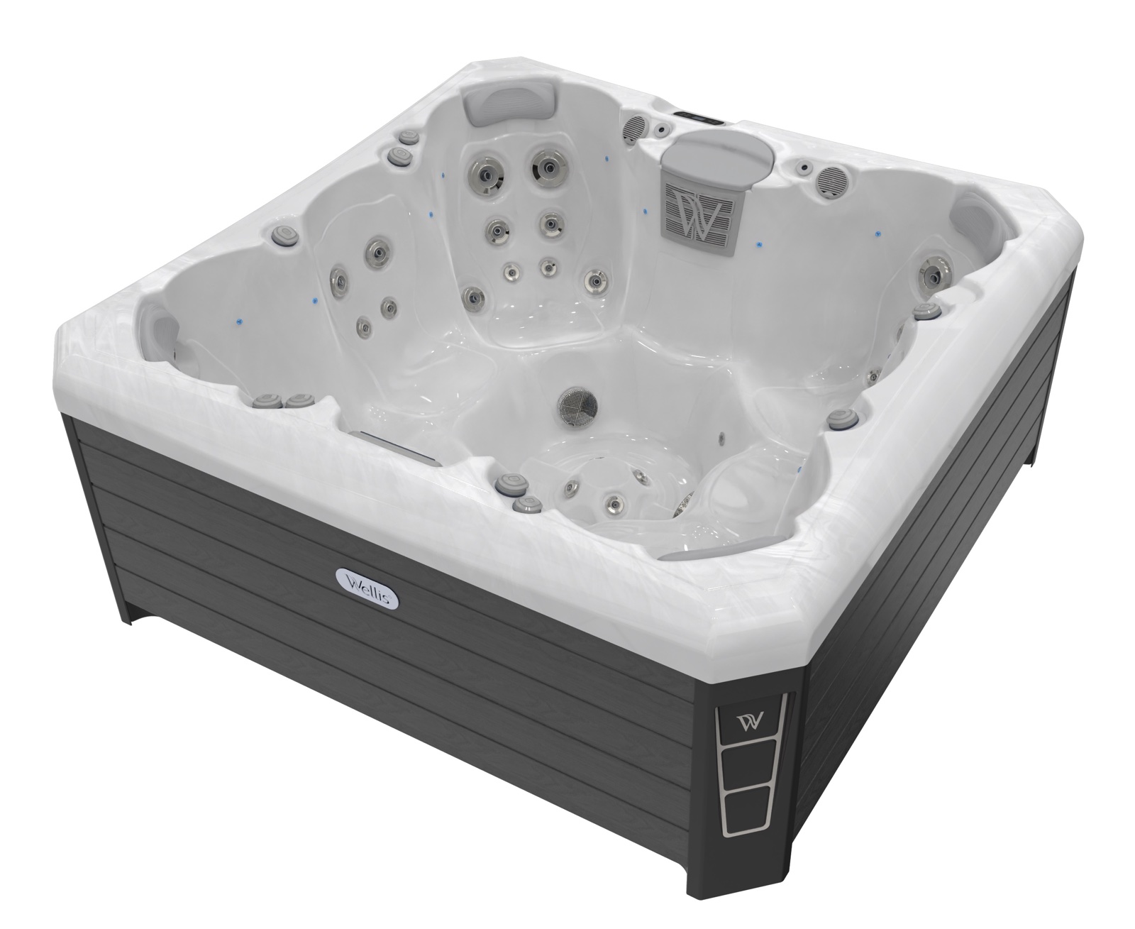 Wellis Lima Life Whirlpool Außenwhirlpool 218x218x90cm für 7 Personen inkl. Thermocover