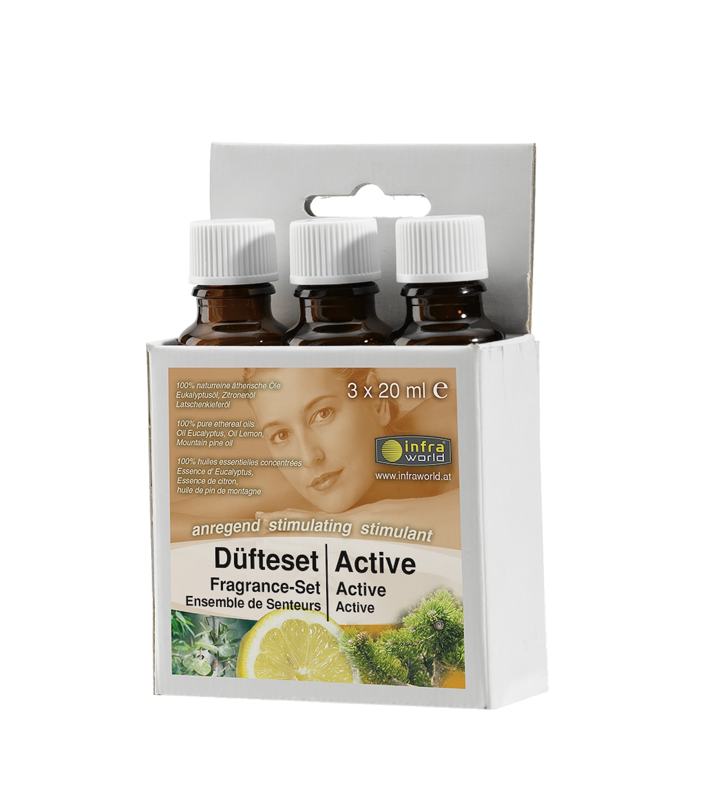 Infraworld Düfteset Activ 3 x 20 ml Saunaaufguss Saunaduft W4429