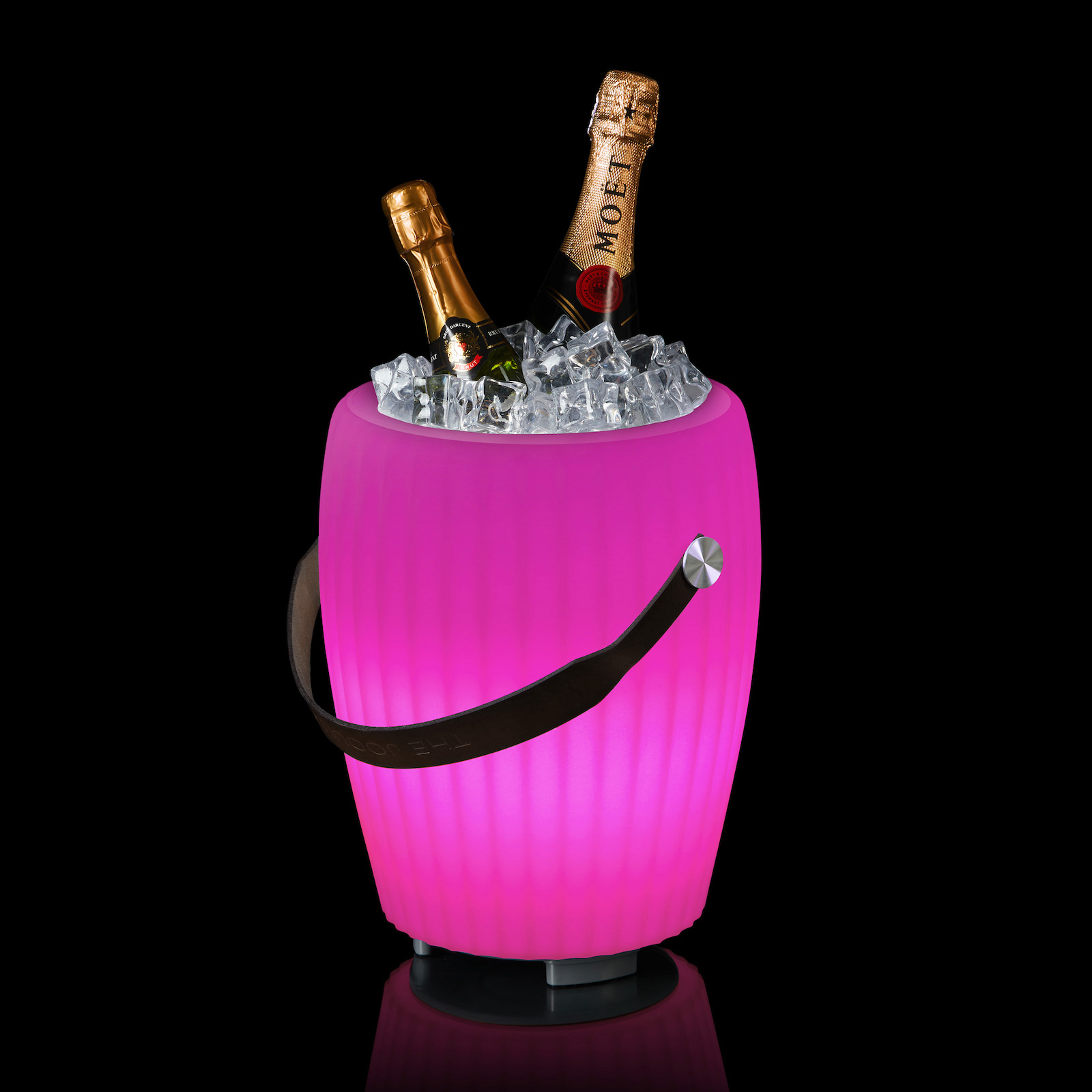 The Joouly Bowl M 3in1 LED-beleuchteter Getränkekühler mit Bluetooth-Lautsprecher