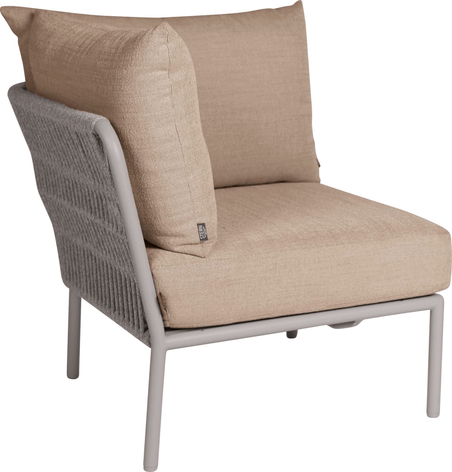 Stern Romy Lounge-Eckelement Lounge-Bank Lounge-Sofa Gartensofa greige/muskat