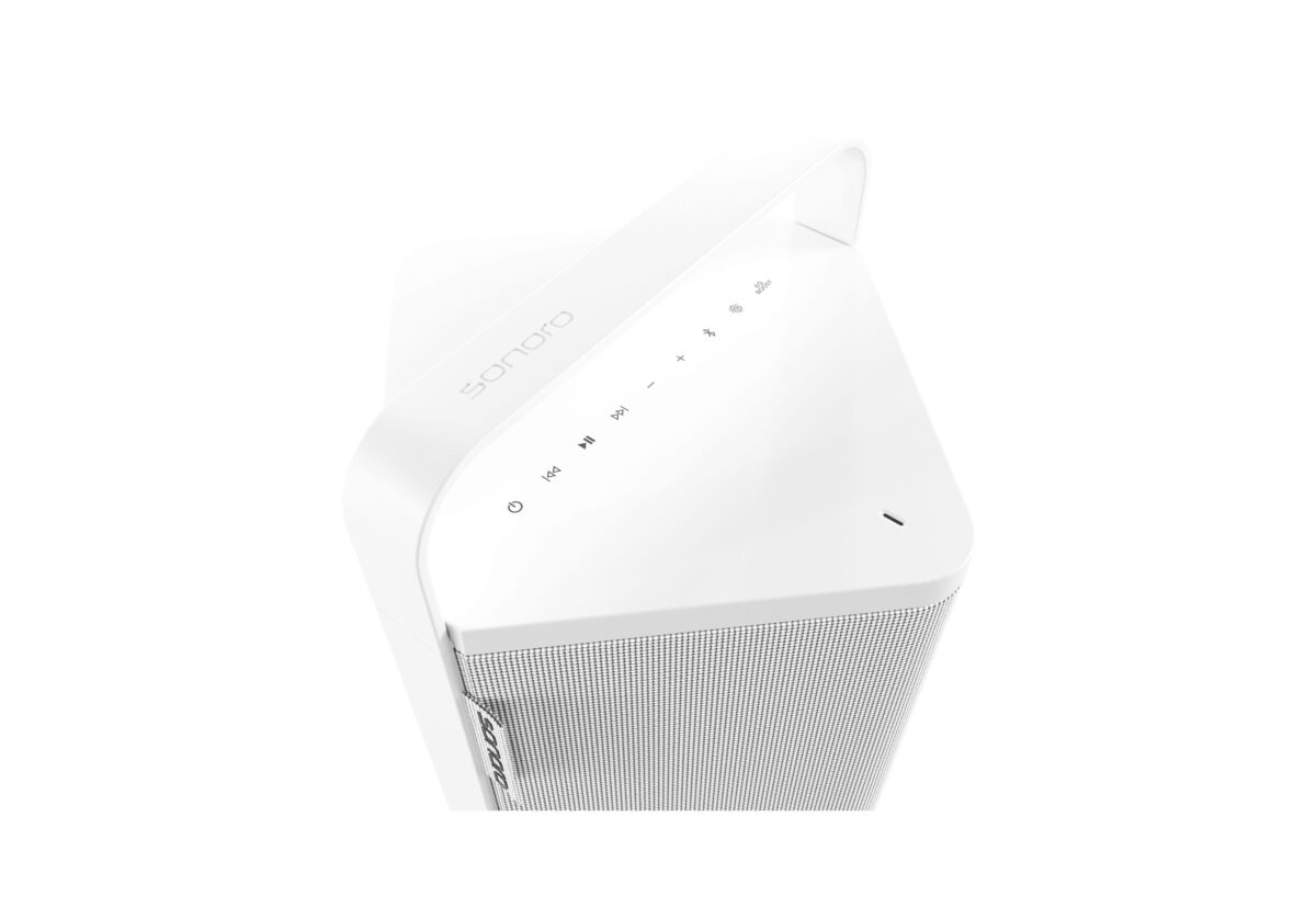 sonoro Vibes L Tragbarer Outdoor Bluetooth Lautsprecher mit HiFi-Klang Weiß