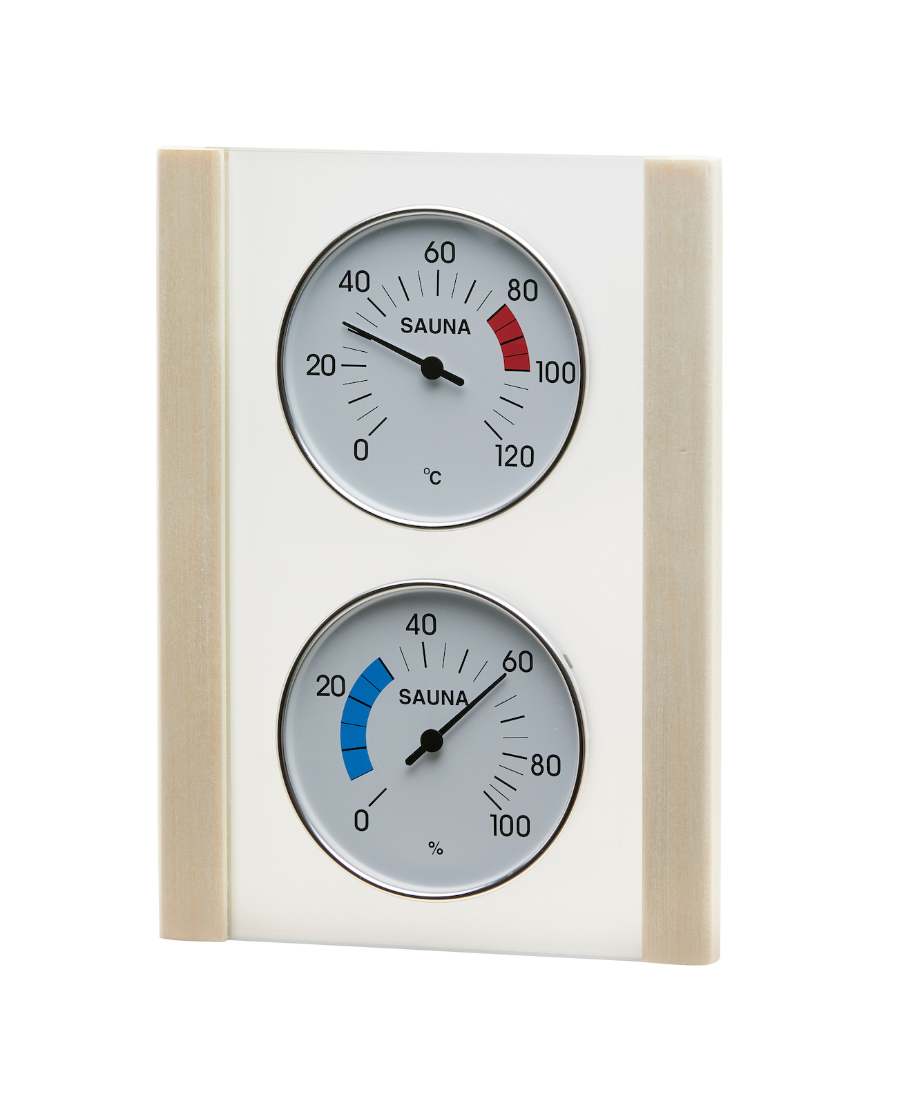 Infraworld Klimamessstation mit Glas Holzrahmen in Espe Saunazubehör S2345