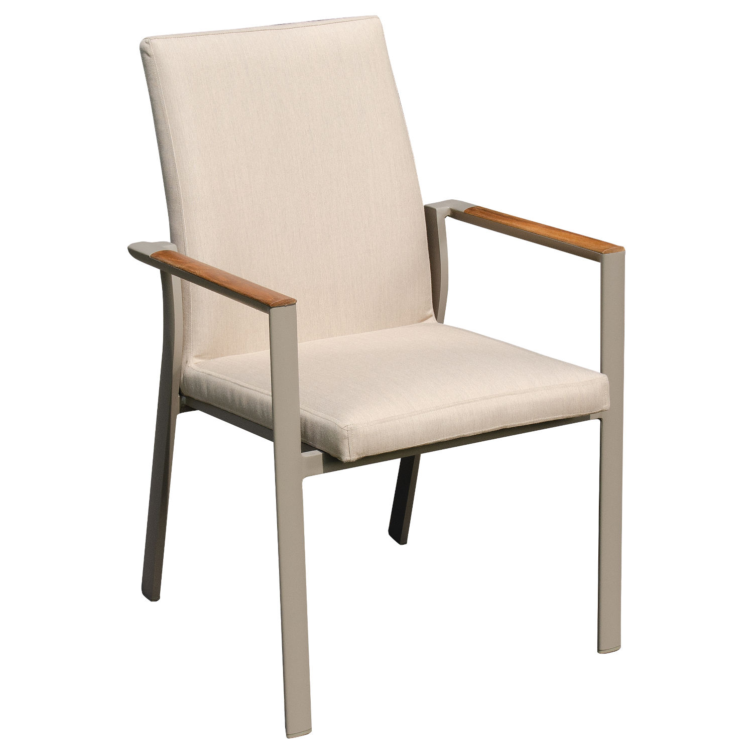 Sonnenpartner United 5-tlg Sitzgruppe Alu champagner/Teakholz 120/165x75 cm