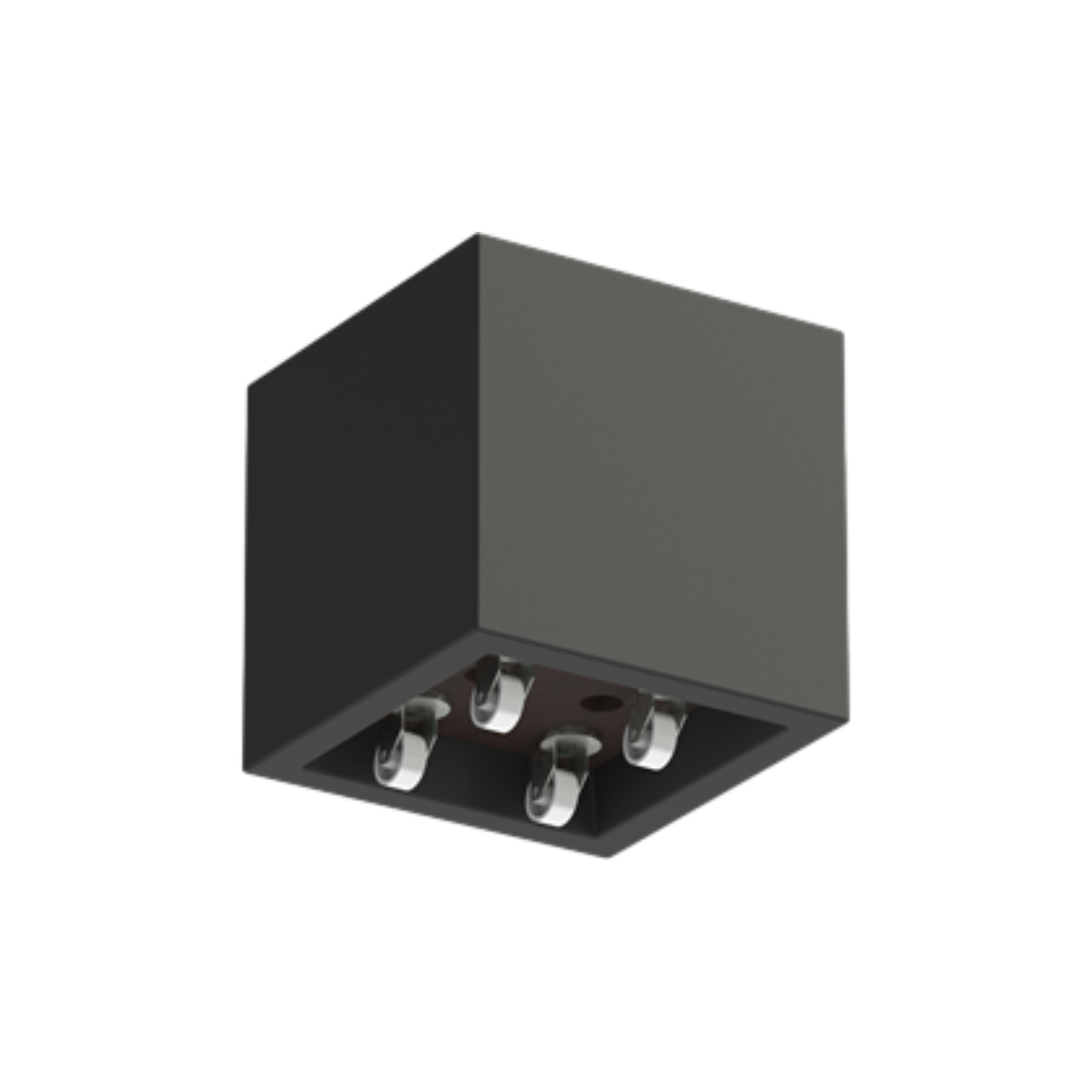 Adezz Carrez Pflanzgefäß mit Rollen Fiberglas Pflanzkübel Blumenkübel schwarz