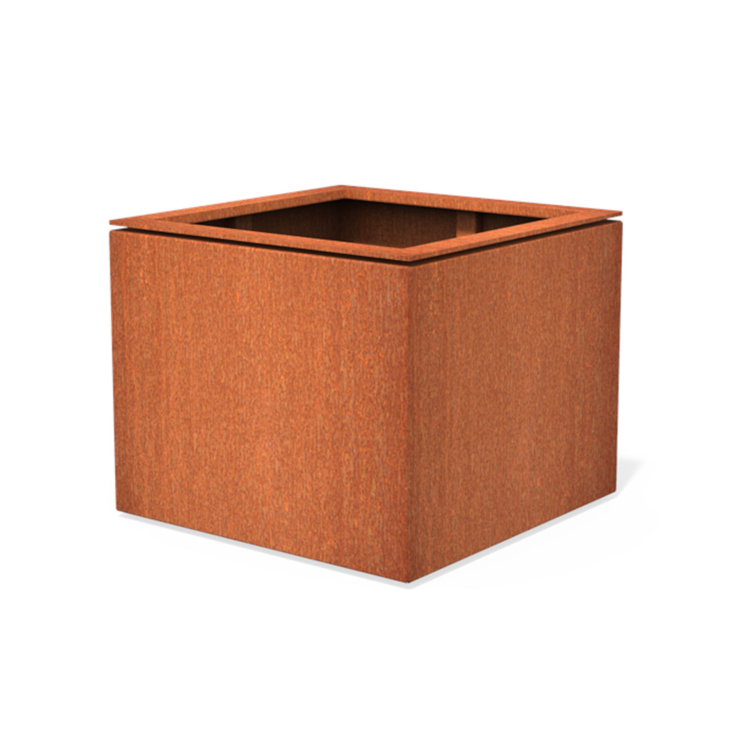 Adezz Domus Pflanzgefäß quadratisch aus Corten-Stahl Pflanzkübel Blumenkübel