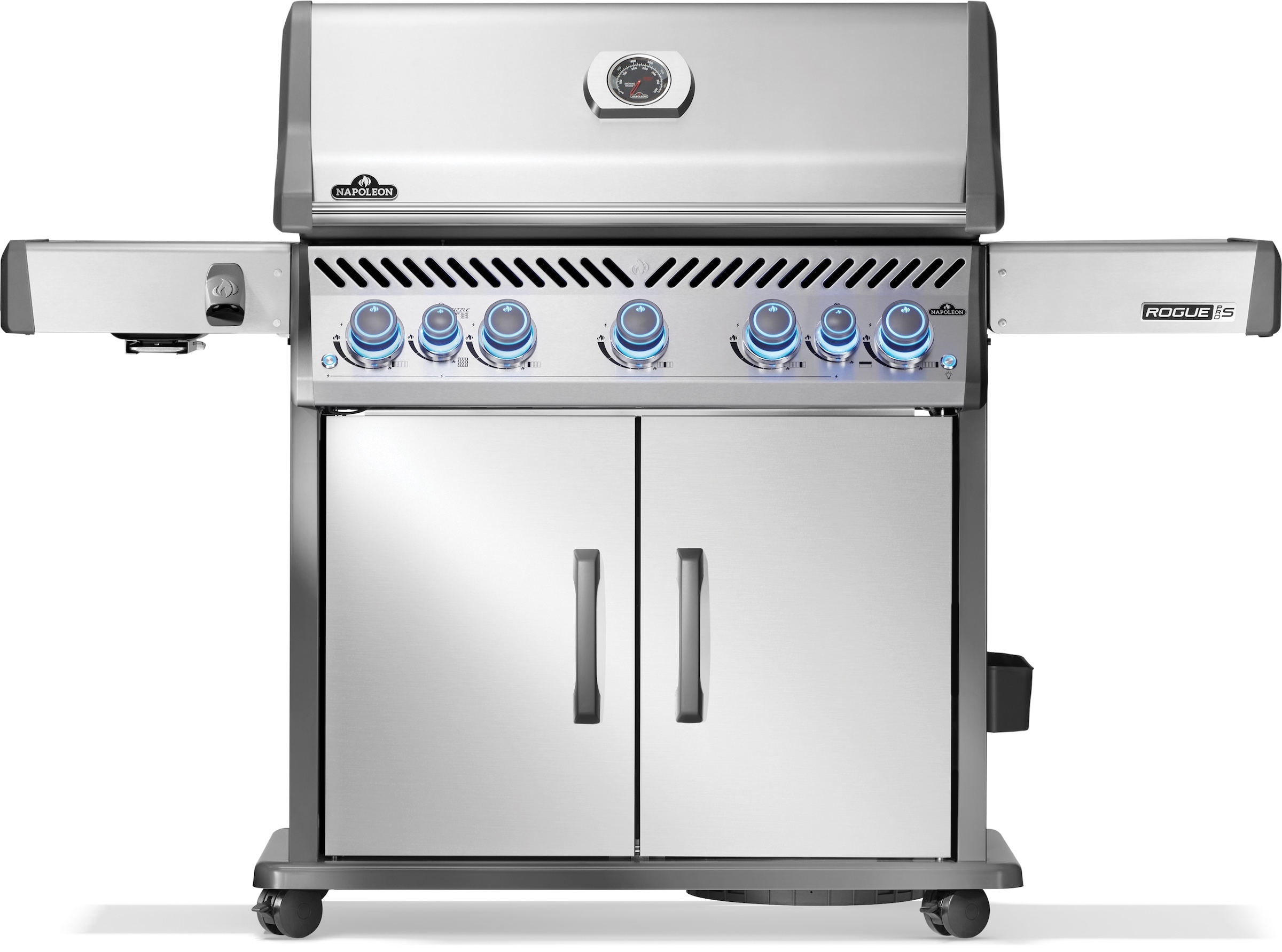 Napoleon Rogue PRO-S 625 Edelstahl Gasgrill mit SIZZLE ZONE & Edelstahl Rosten RPS625RSIBPSS-2-DE