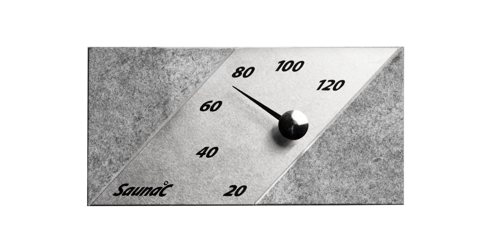 Hukka Design Sauna°C Thermometer aus Speckstein Saunathermometer Saunamessgerät