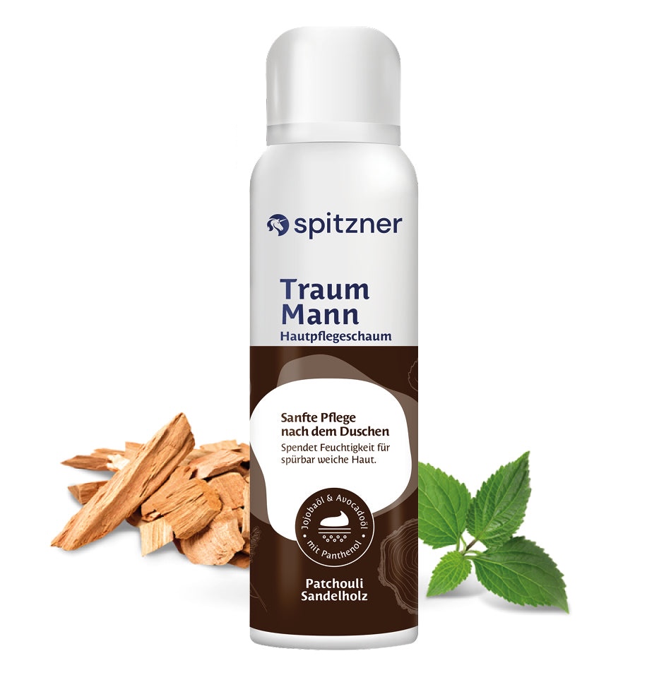 Spitzner Hautpflegeschaum TraumMann 200 ml Pflegeschaum Körperpflege 100% vegan