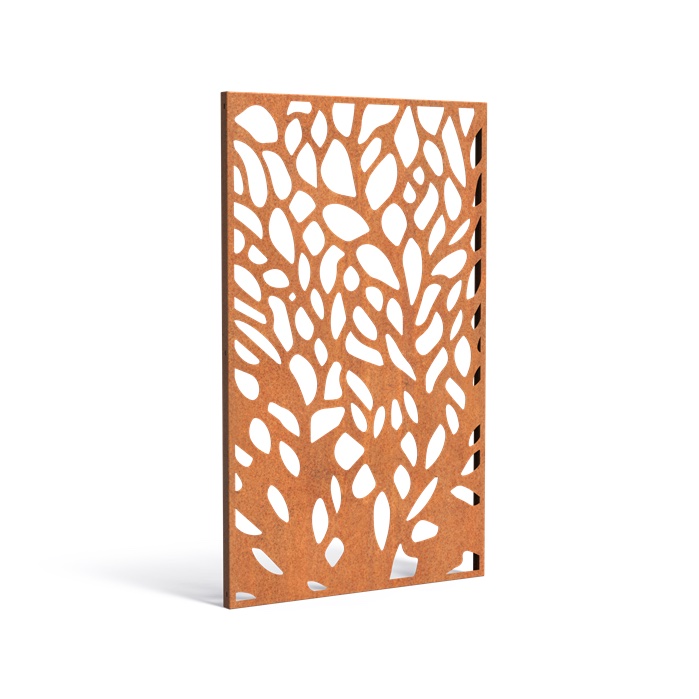 Adezz Paneel Abstract CPA9 Cortenstahl 110x180cm Gartenpaneel Sichtschutz Paneel