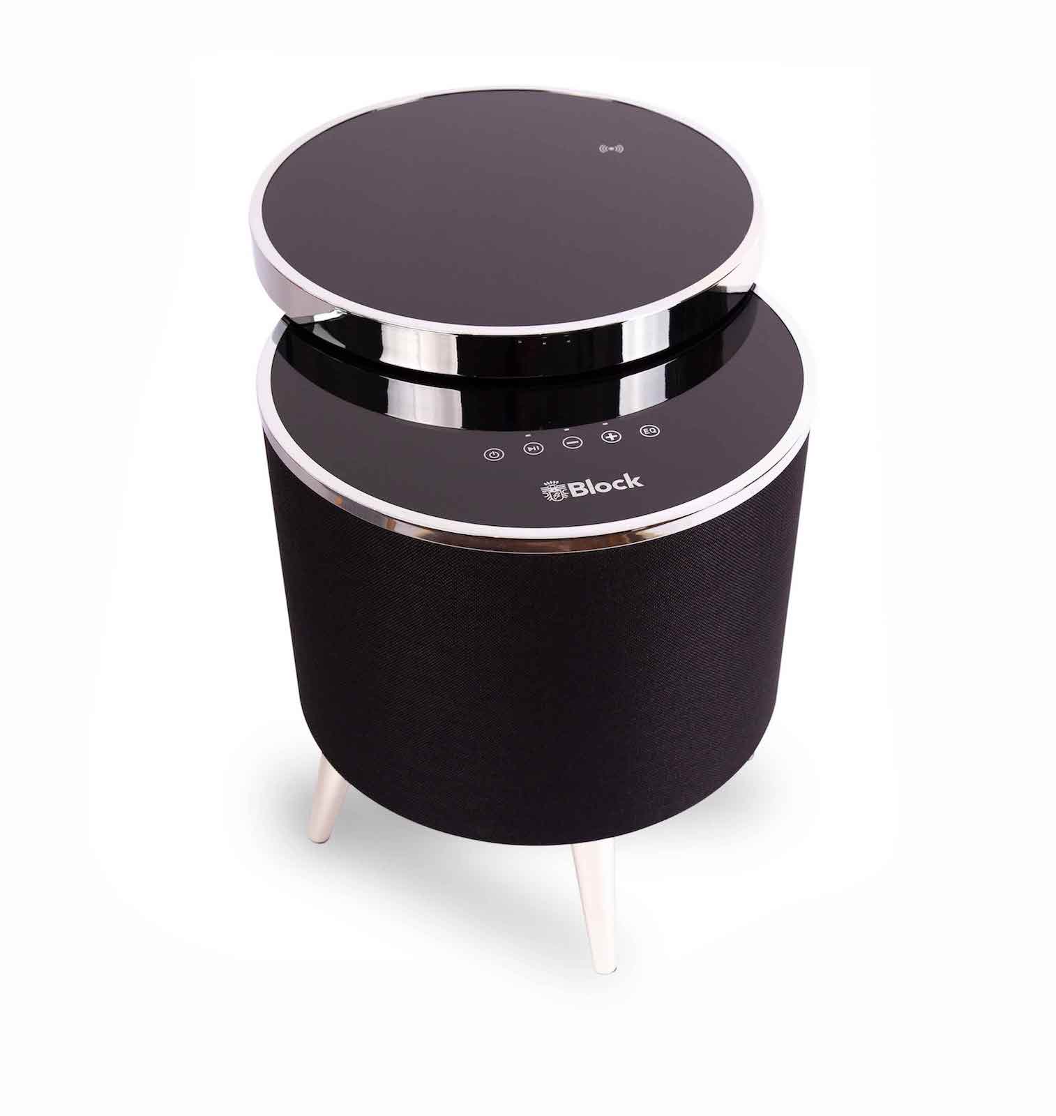 Block Helsinki Modern Tischlautsprecher Tisch mit Bluetooth Laut­spre­cher von Audioblock