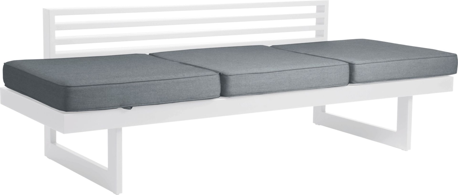 Stern New Holly Dining-Bank Gartenbank Lounge-Bank Lounge-Sofa weiß/seidengrau