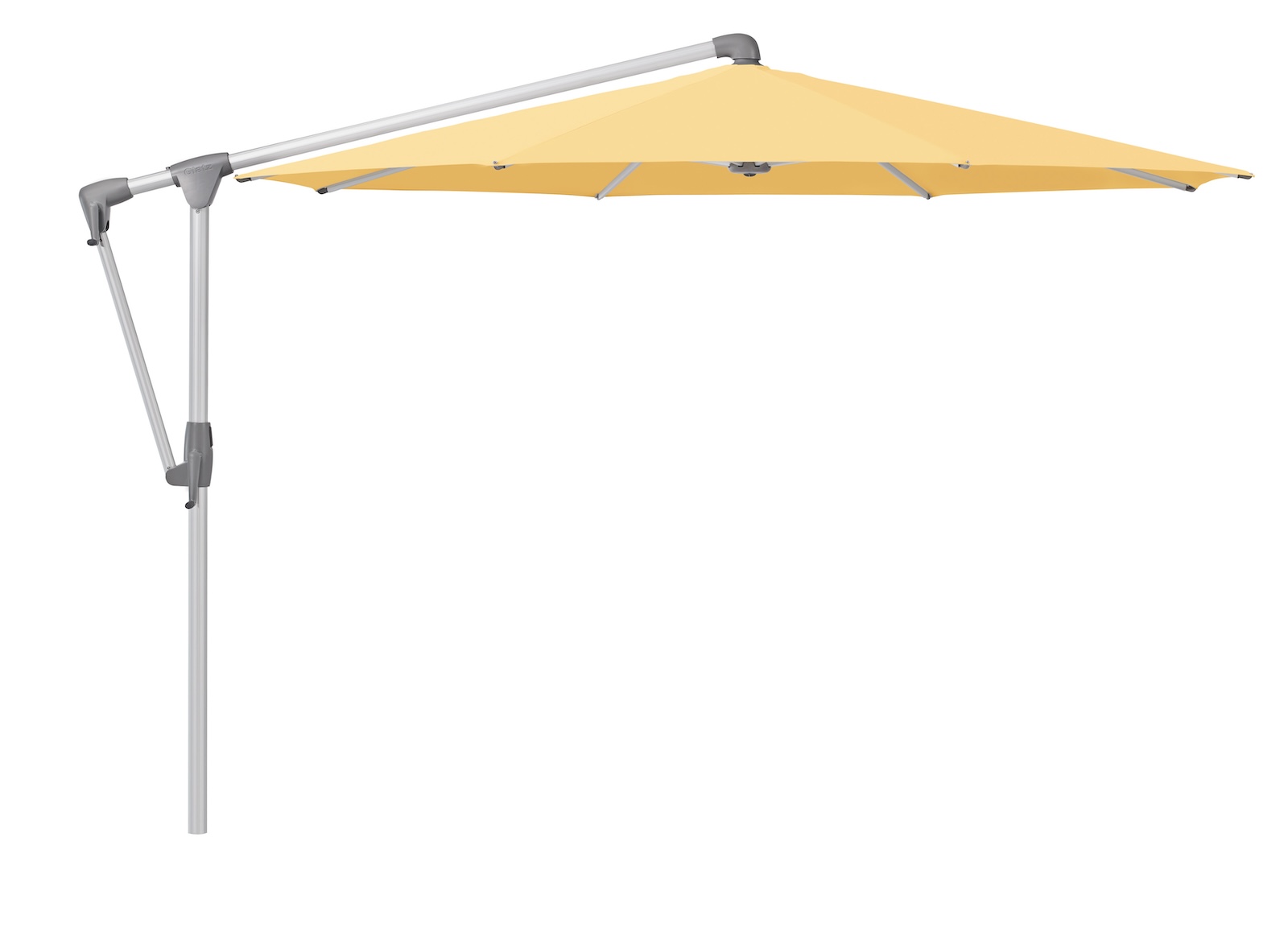 GLATZ Sonnenschirm SUNWING® CASA rund ø 300 cm Gestell natureloxiert 6 Farbvarianten Ampelschirm