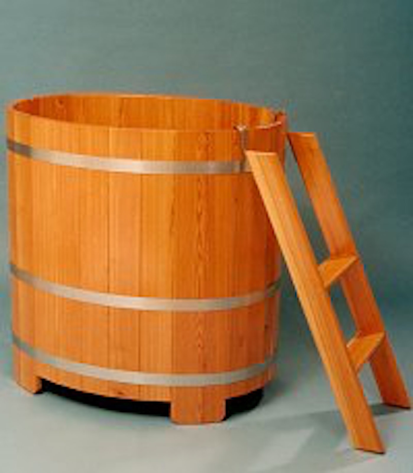 Arend Tauchkübel Lärche natur inkl. Einstiegsleiter ca. 350 L Sauna Tauchbecken