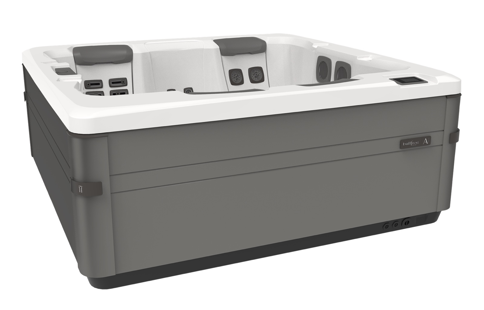 Bullfrog Spas A7D Choice Whirlpool für 5 Personen 224x224x92cm Coastal Grey