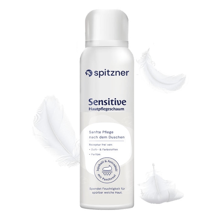 Spitzner Hautpflegeschaum Sensitive 200 ml Pflegeschaum Körperpflege 100% vegan