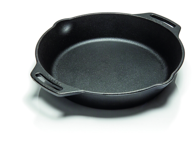 Petromax Grill-Feuerpfanne FP25H-T mit zwei Henkeln Gusseisen Pfanne 1,6 Liter Ø 25 cm