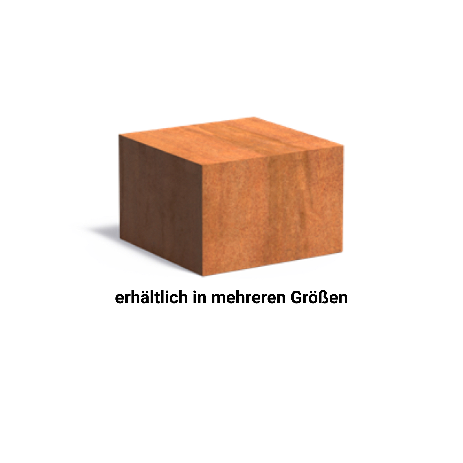Adezz Sockel Corten-Stahl Gartendeko Podest Standfuß bis zu 150 kg