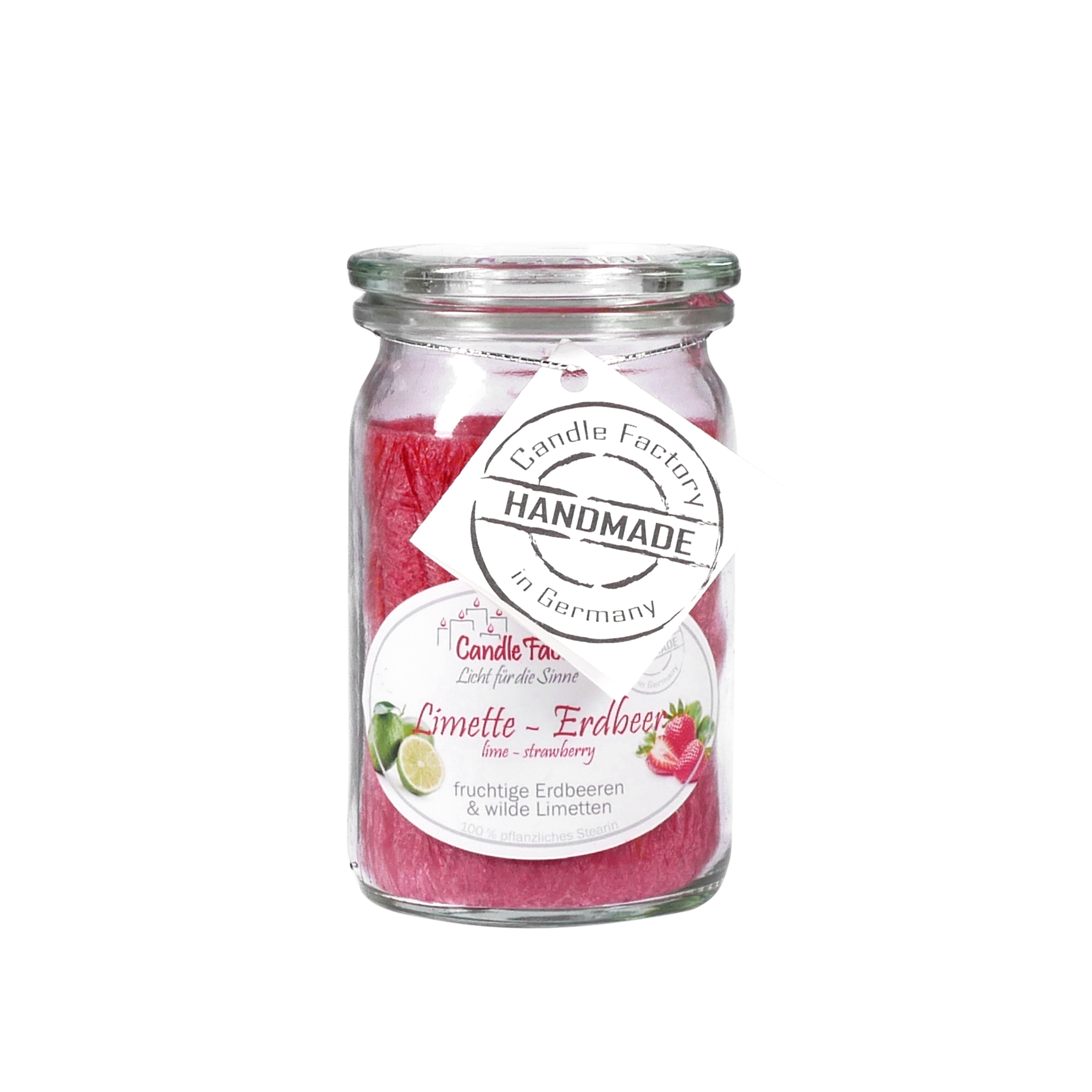 Candle Factory Baby Jumbo Limette-Erdbeer Duftkerze Dekokerze 308157