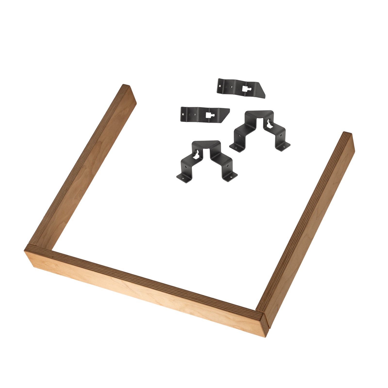 HUUM Core Wall Safety Railing Schutzgeländer inkl. Halter in Schwarz