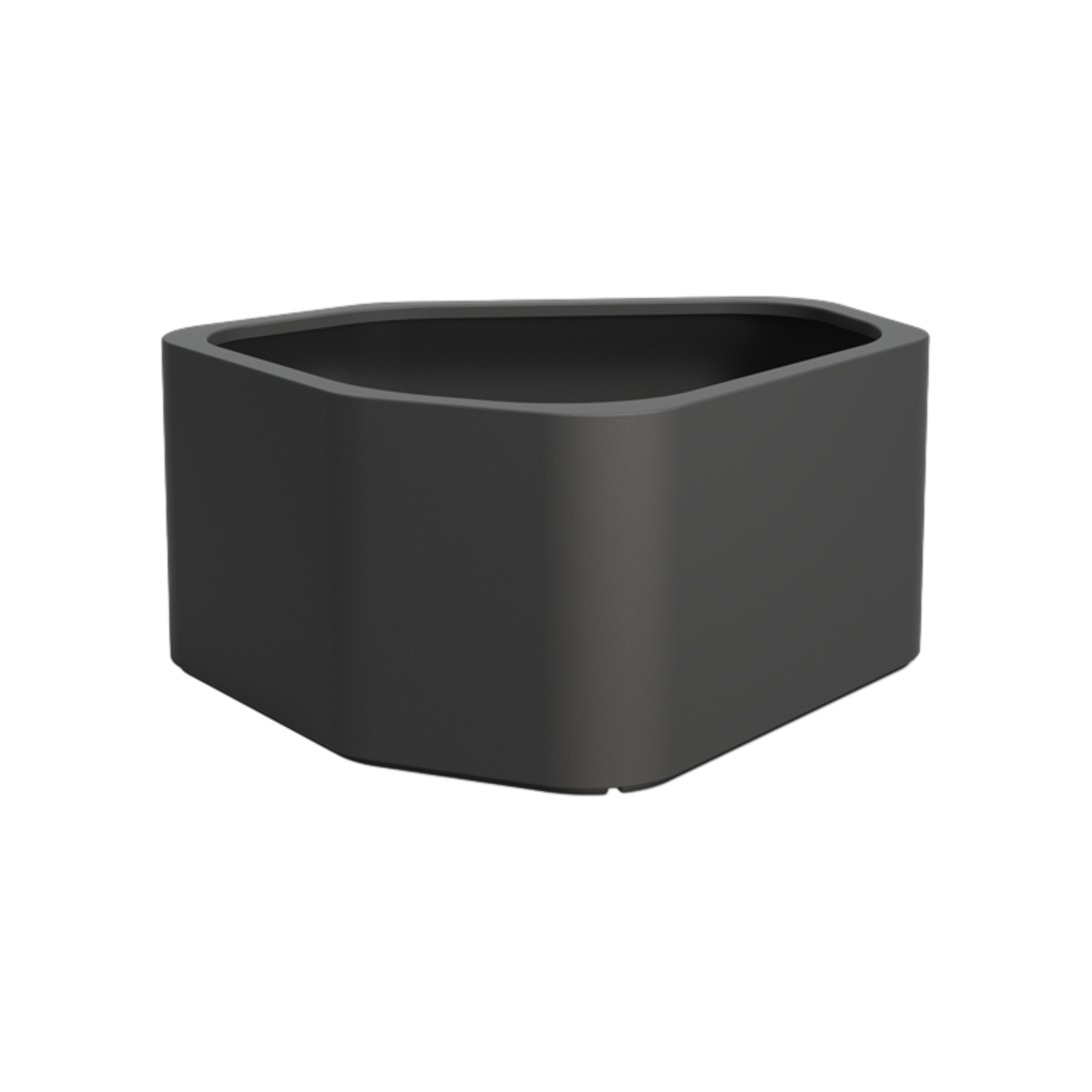 Adezz Shape Pflanzgefäß Fiberglas Pflanzkübel Blumenkübel 130x126x60cm schwarz