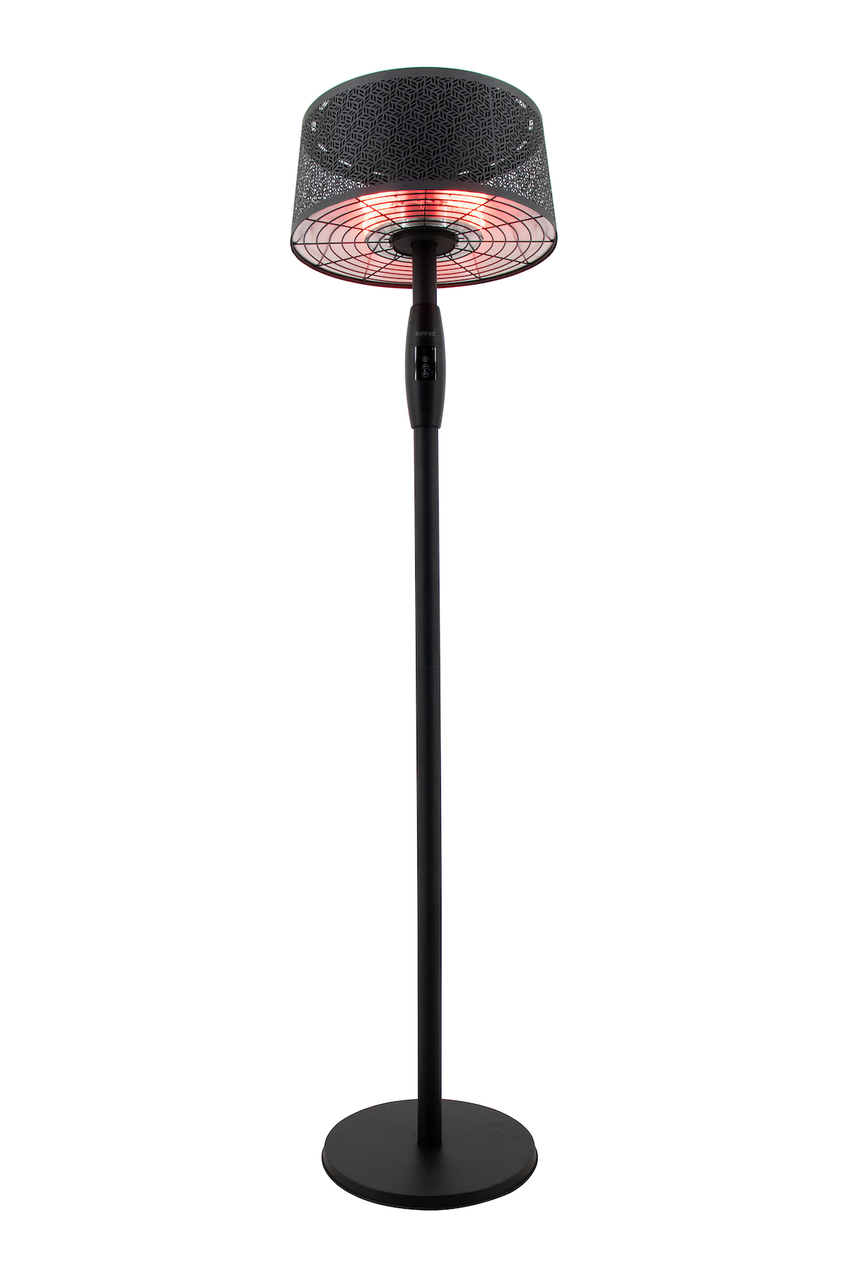 SUNRED® Stand-Infrarot-Heizstrahler Artix Moderna Ultra Standing Black 2000 Watt