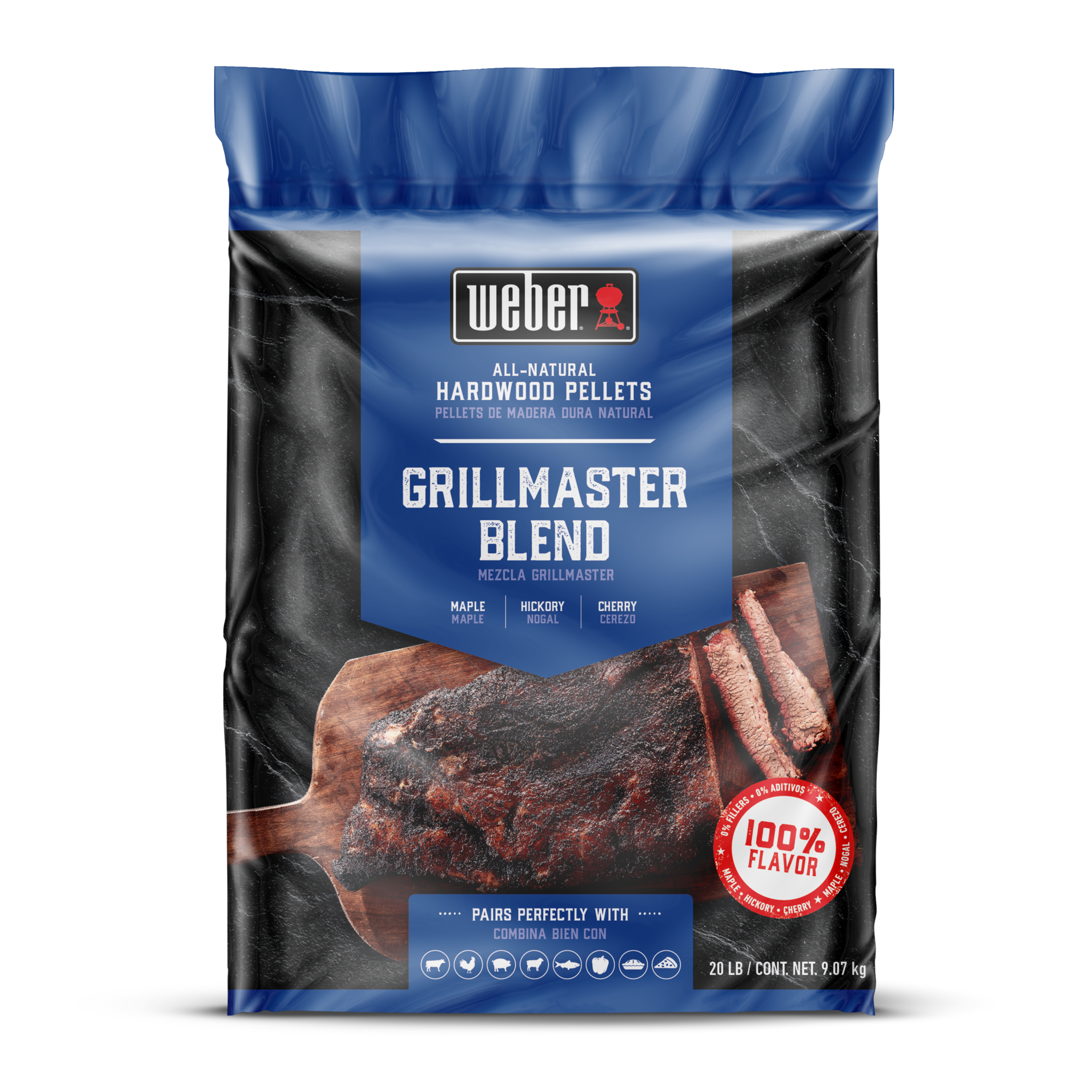Weber 100 % natürliche Grill Academy Blend Hartholzpellets - 8 kg 3401051