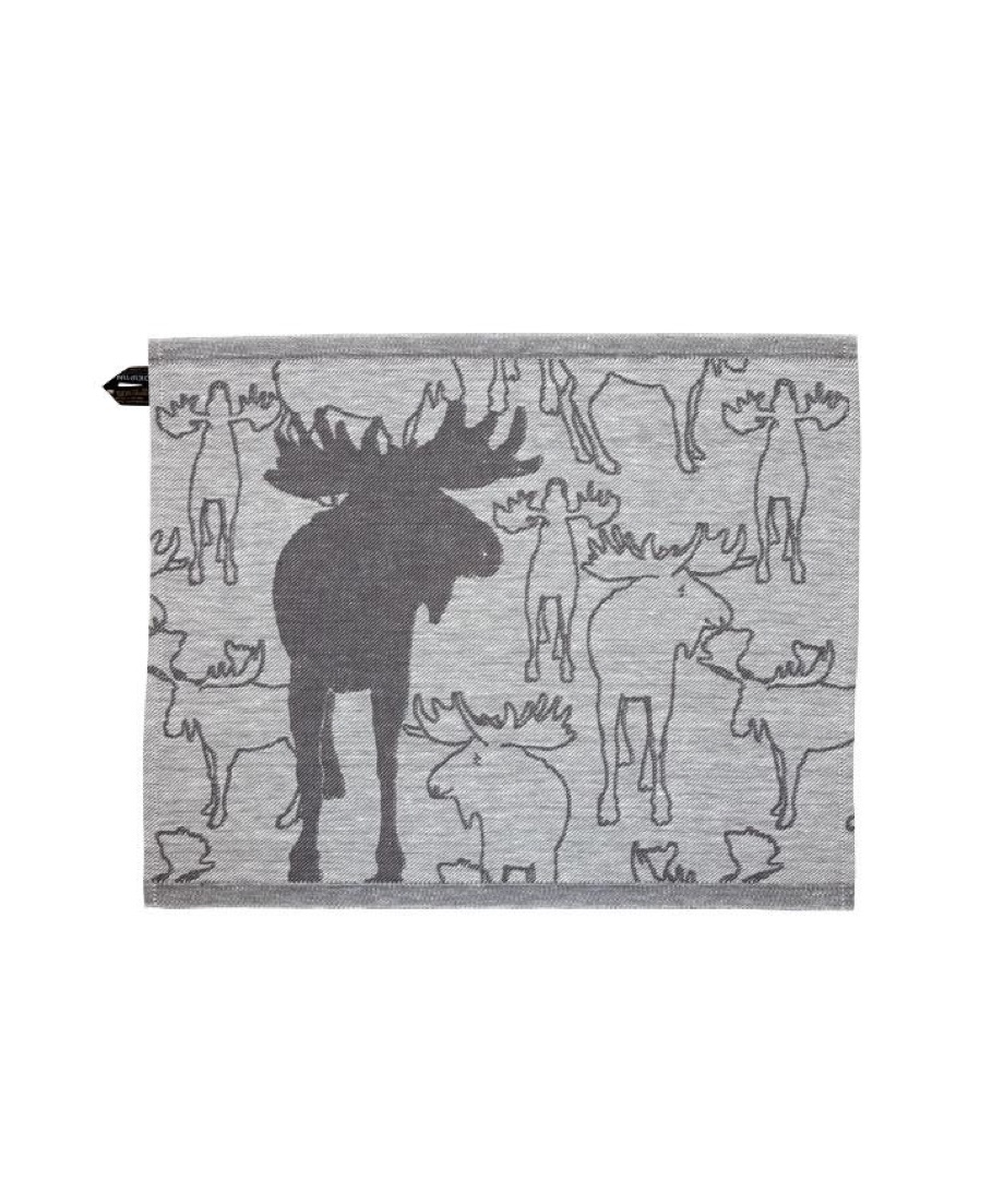 Jokipiin Kaiku Sauna Sitzunterlage 45 x 55 cm Sauna Seat Cover white/gray