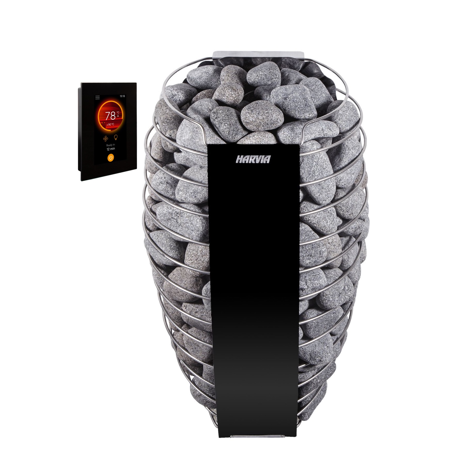 Harvia Spirit SP90FC 9 kW WiFi finnischer Saunaofen inkl. Fenix WiFi Steuerung