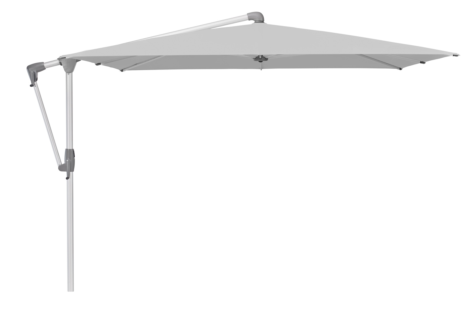 GLATZ Sonnenschirm SUNWING® CASA rechteckig 300 x 240 cm Gestell natureloxiert Farbe 501 Granite Ampelschirm