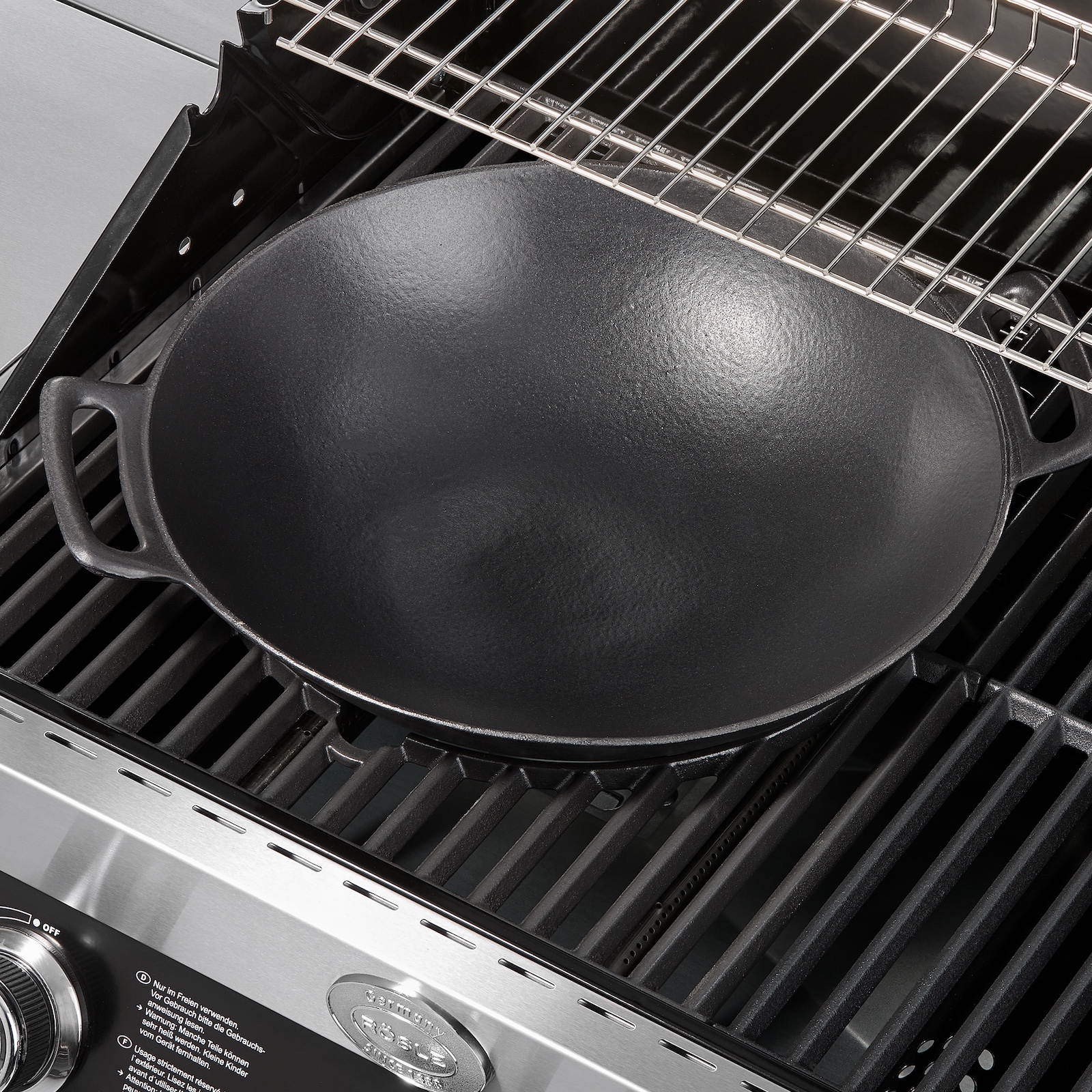 Rösle Wok Vario PRO Ø 36 cm Wokpfanne aus emailliertem Gusseisen 250409