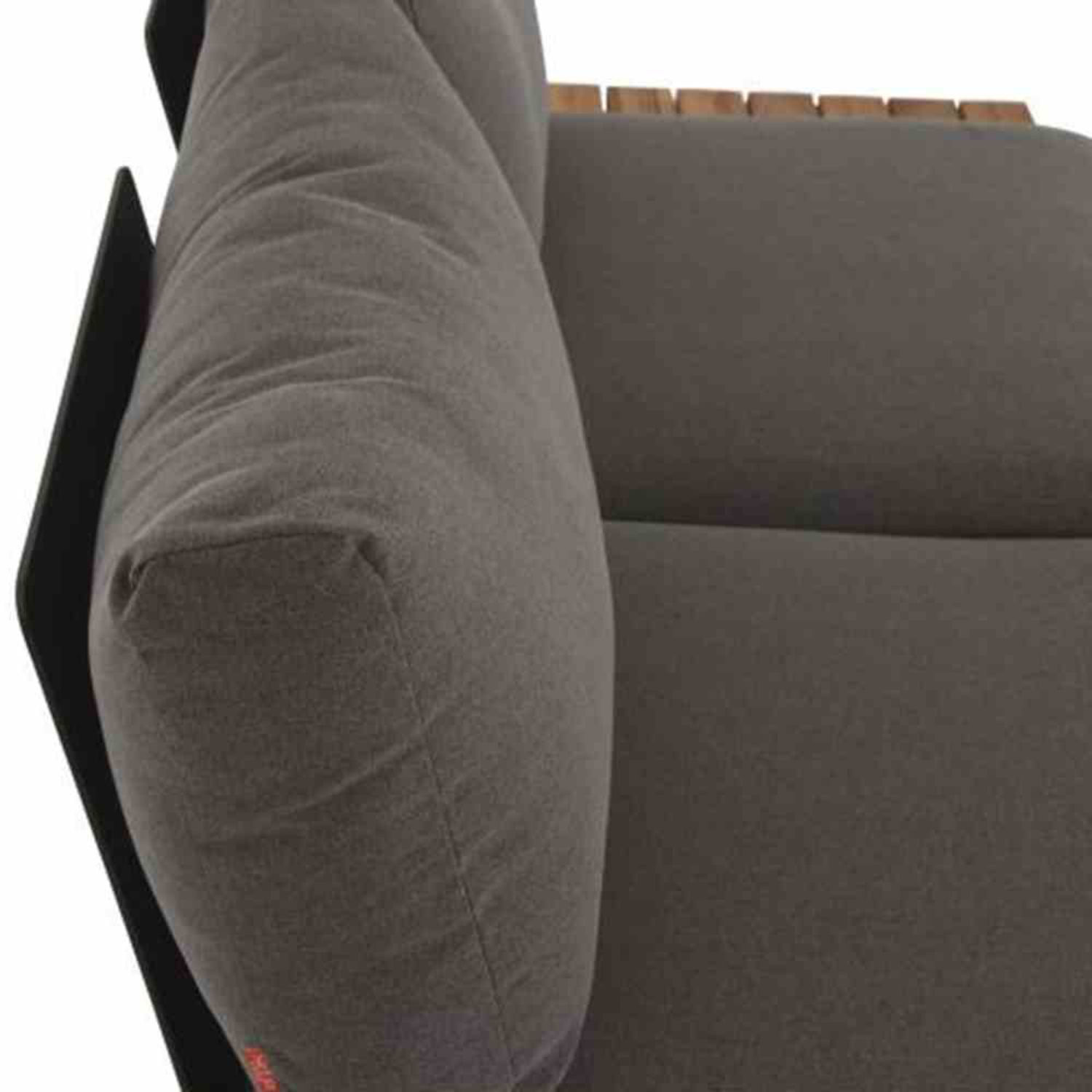 Siena Garden 2-Sitzer Lounge-Sofa Alvida Aluminium anthrazit/Ranotex schwarz/Teak