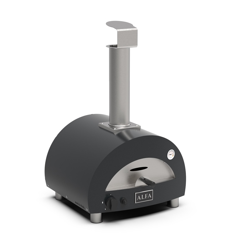 Alfa Forni Tragbarer Gas Pizzaofen MODERNO PORTABLE Schiefer Grau FXMD-PT-GGRA-DE