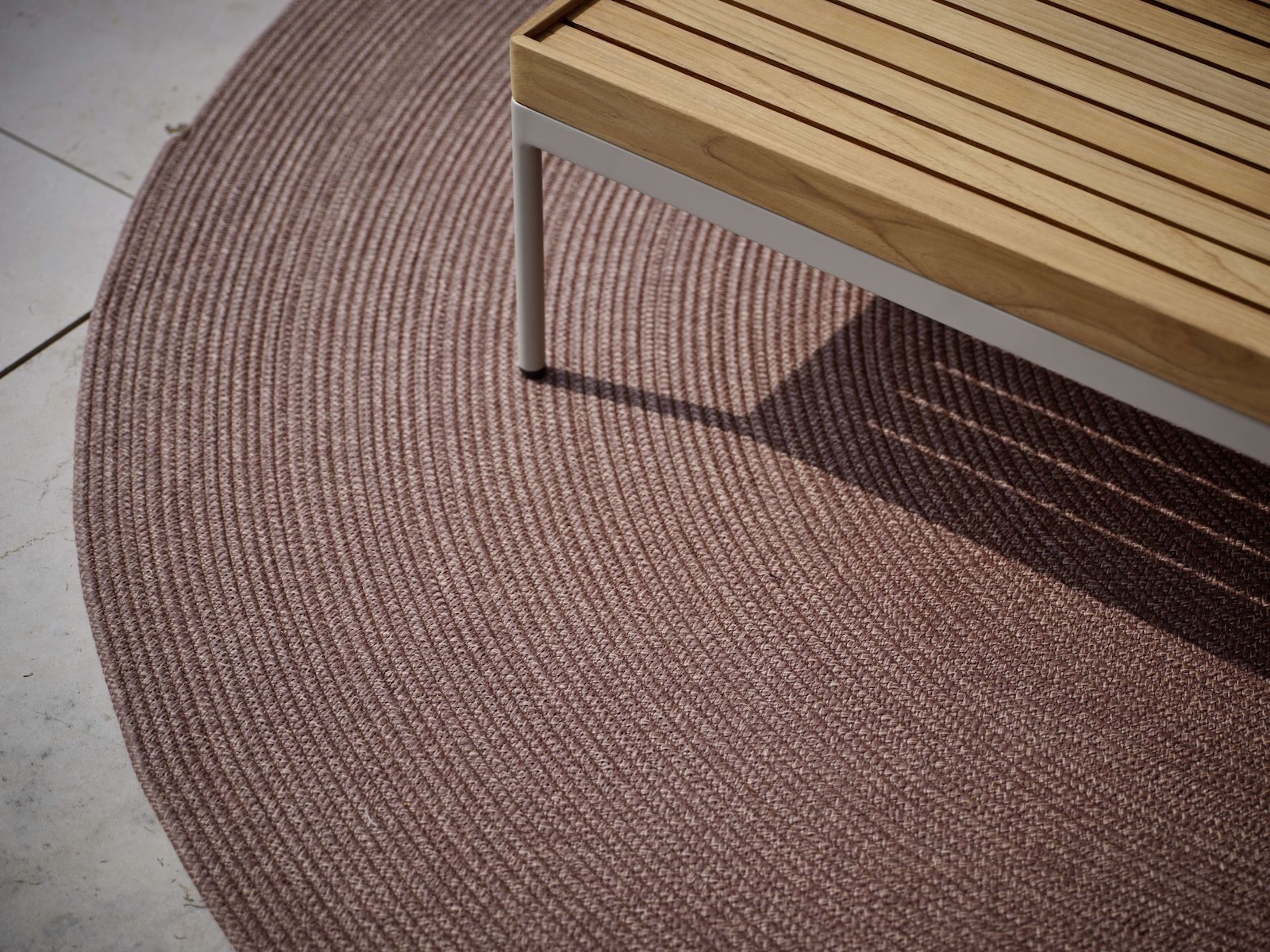Stern Outdoorteppich Ø220 cm Kordel Terra Teppich für Garten