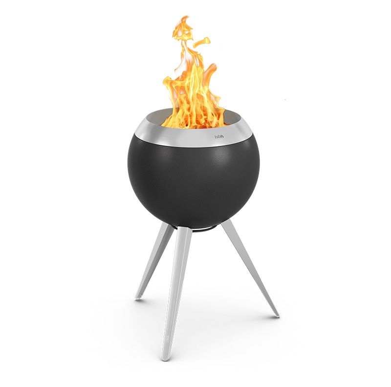 höfats MOON 45 Feuerkorb mit hohem Fuß Ø 45 cm für Brennholz und Pellets 00717