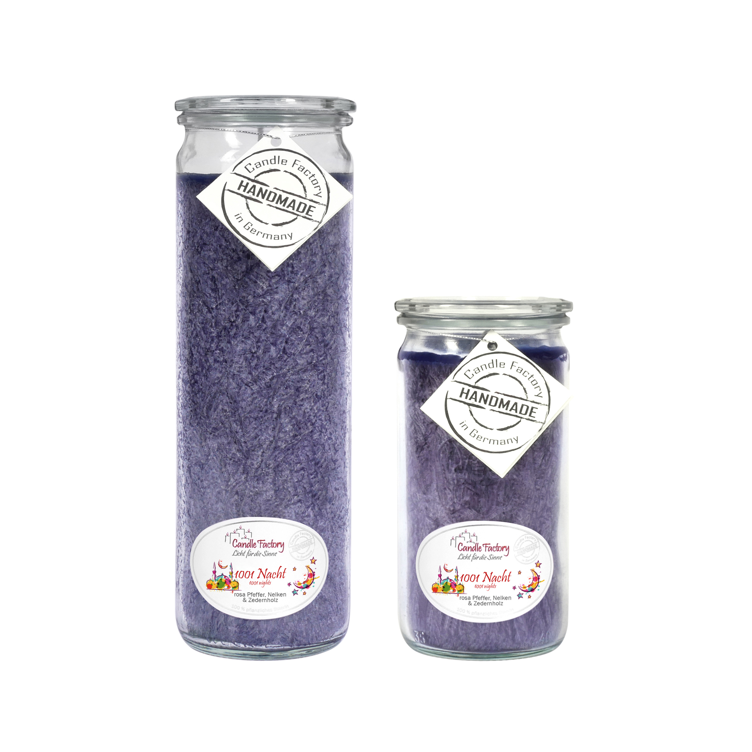 Candle Factory Kerzen-Set 1001 Nacht Big + Mini Jumbo Duftkerze Dekokerze