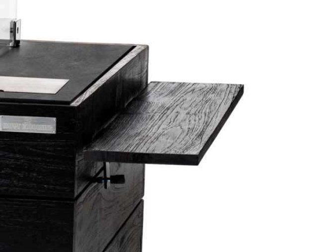 Happy Cocooning Mania 2 Seitentische für Feuertisch quadratisch/rechteckig schwarz