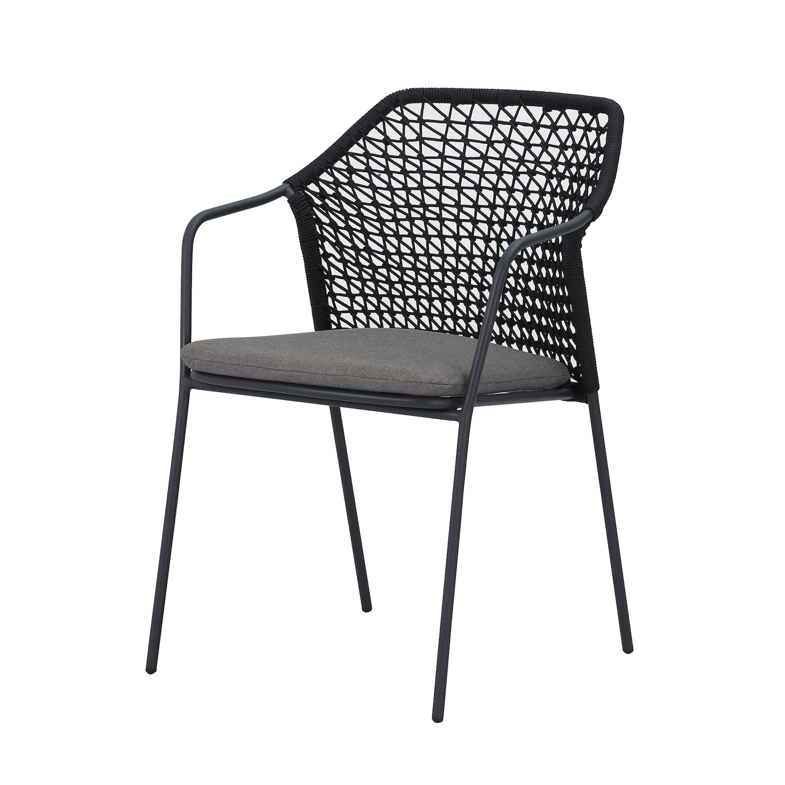 Best Burano Outdoor Dinning Stuhl Gartenstuhl Anthrazit 58,5 x 60 x 83,5 cm