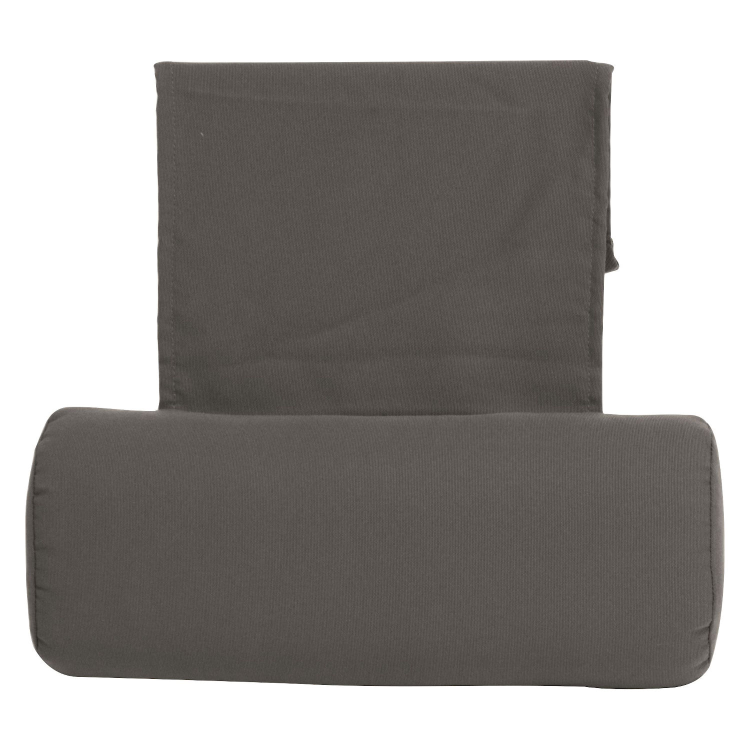 Stern Kopfpolster für Sessel/Hochlehner/Liegen 15x37x6 cm seidengrau Kopfkissen