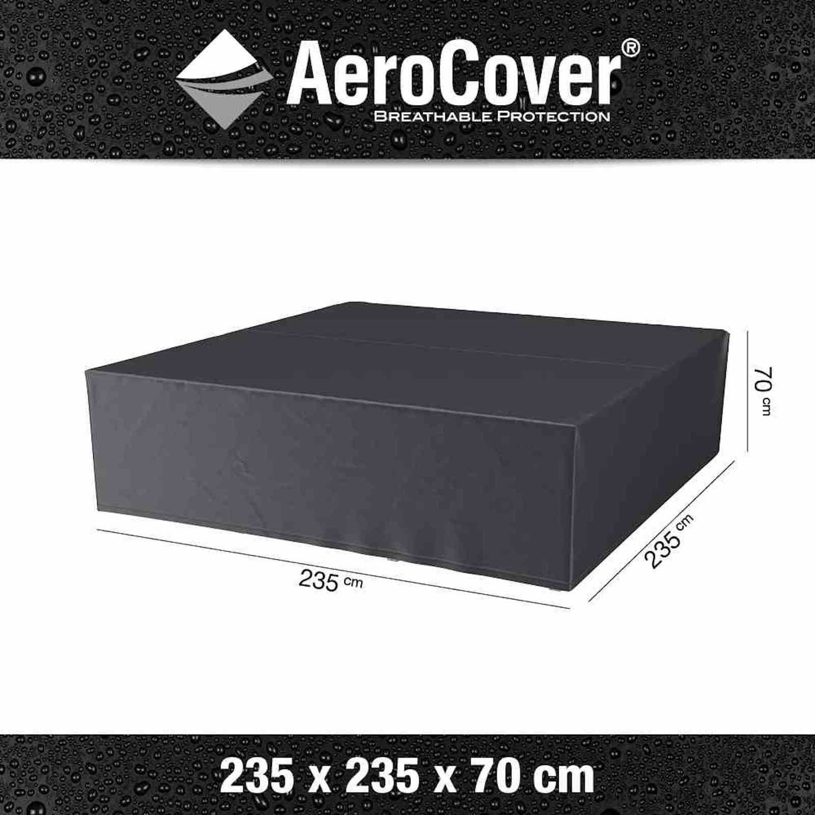 AeroCover Schutzhülle für rechteckige Lounge-Sets Schutzhaube 235x235xH70 cm