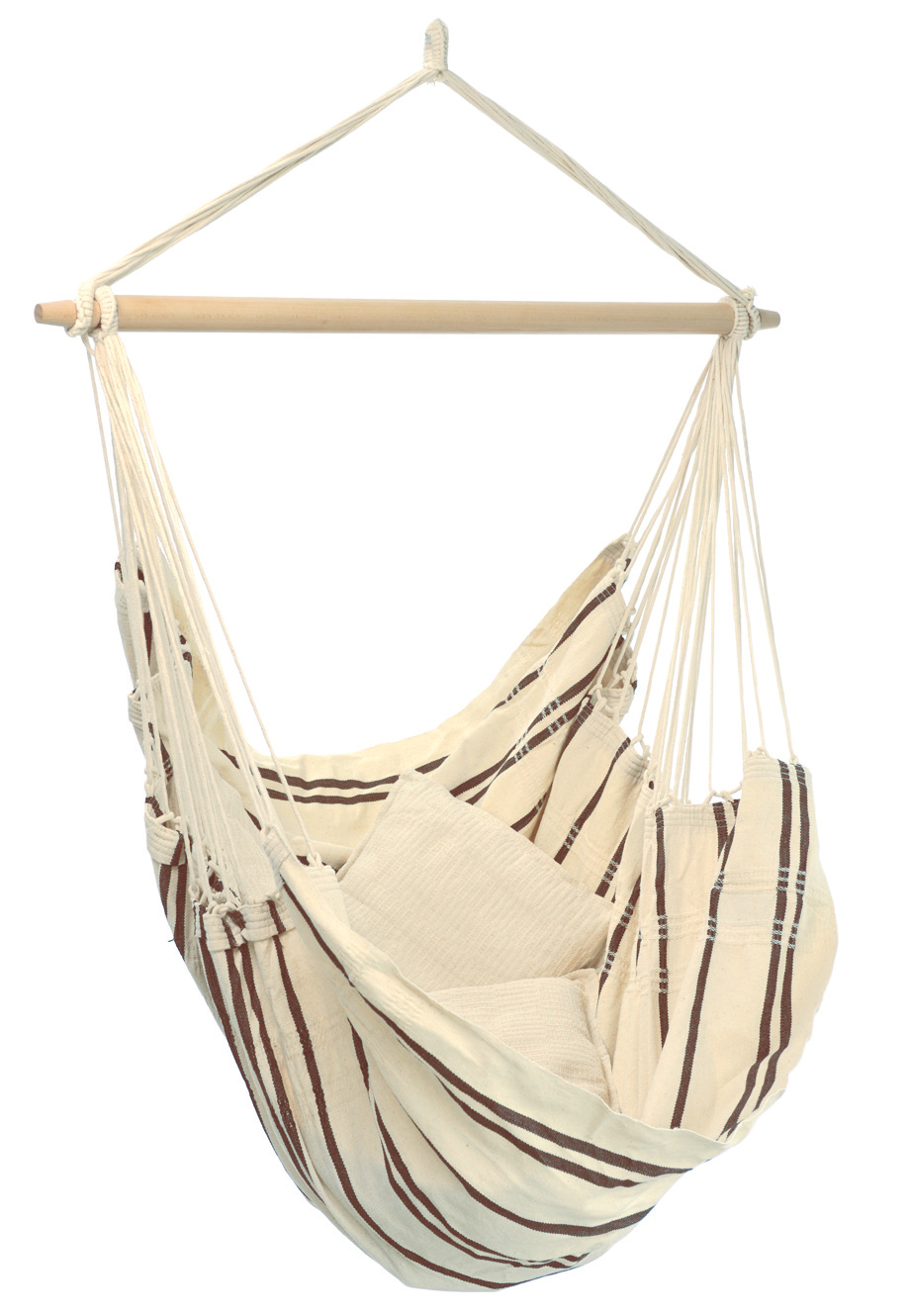 AMAZONAS XL Hängesessel Brasil Cappuccino mit Spreizstab Sitzfläche ca. 160 x 130 cm