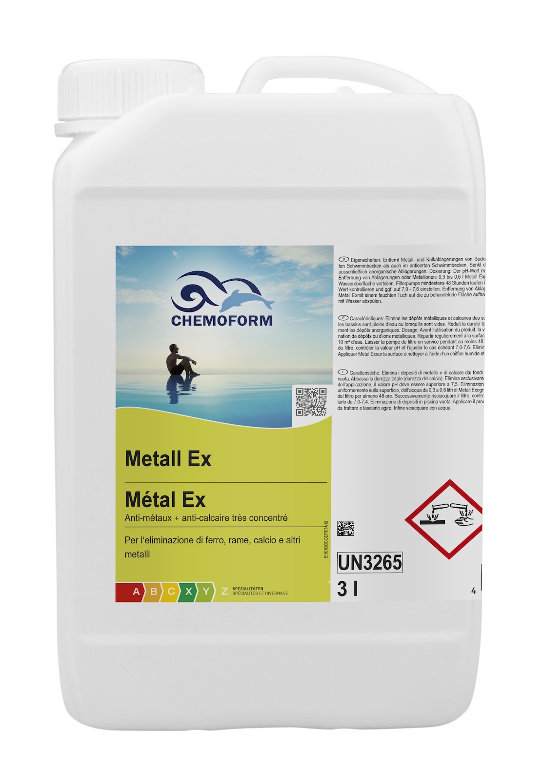 Chemoform Metall Ex 3 l Entfernung von Metallionen im Wasser Eisenentfernung