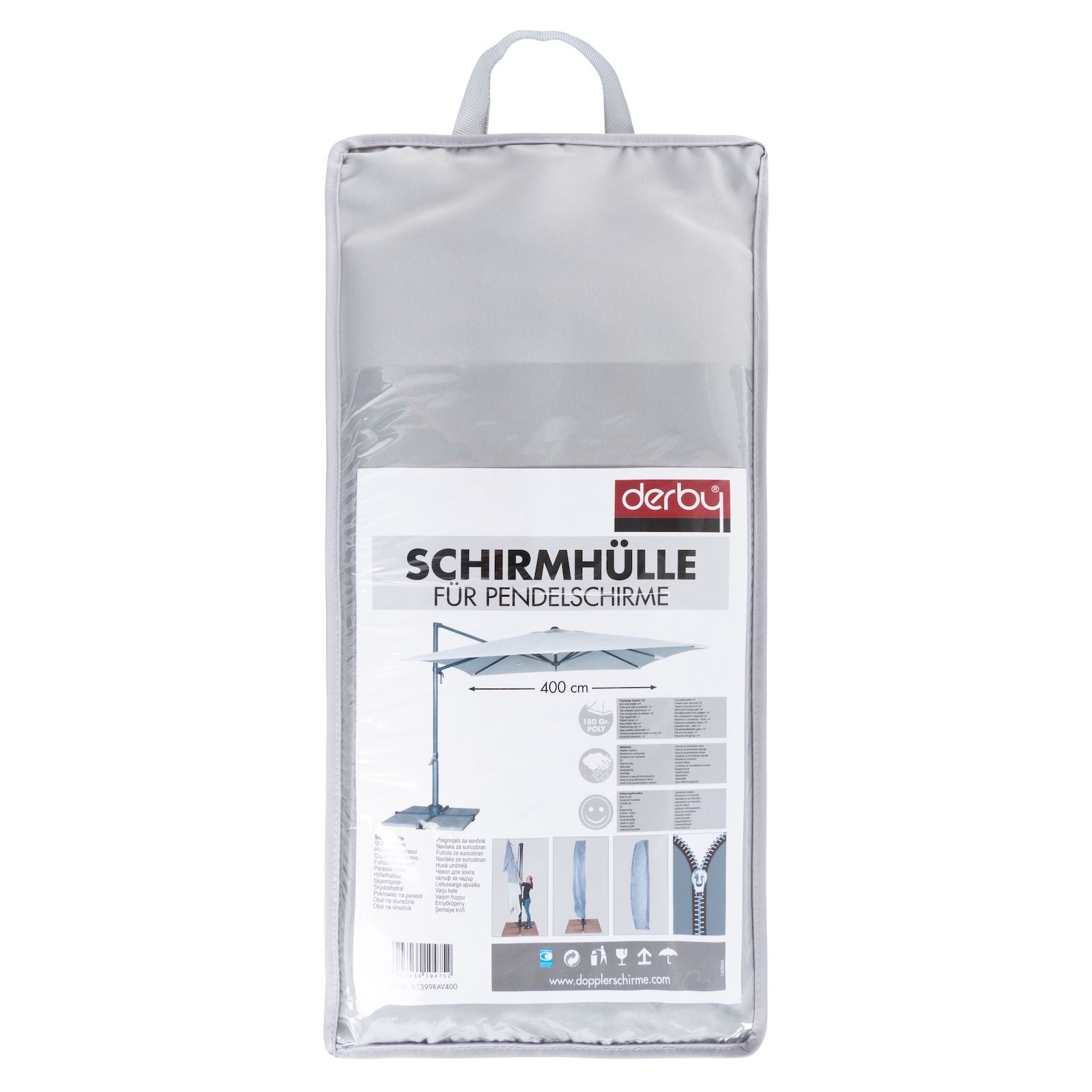 Doppler Schutzhülle BASIC für Pendelschirme Ampelschirme ø 300 350 400 / 300 x 300 cm Haube