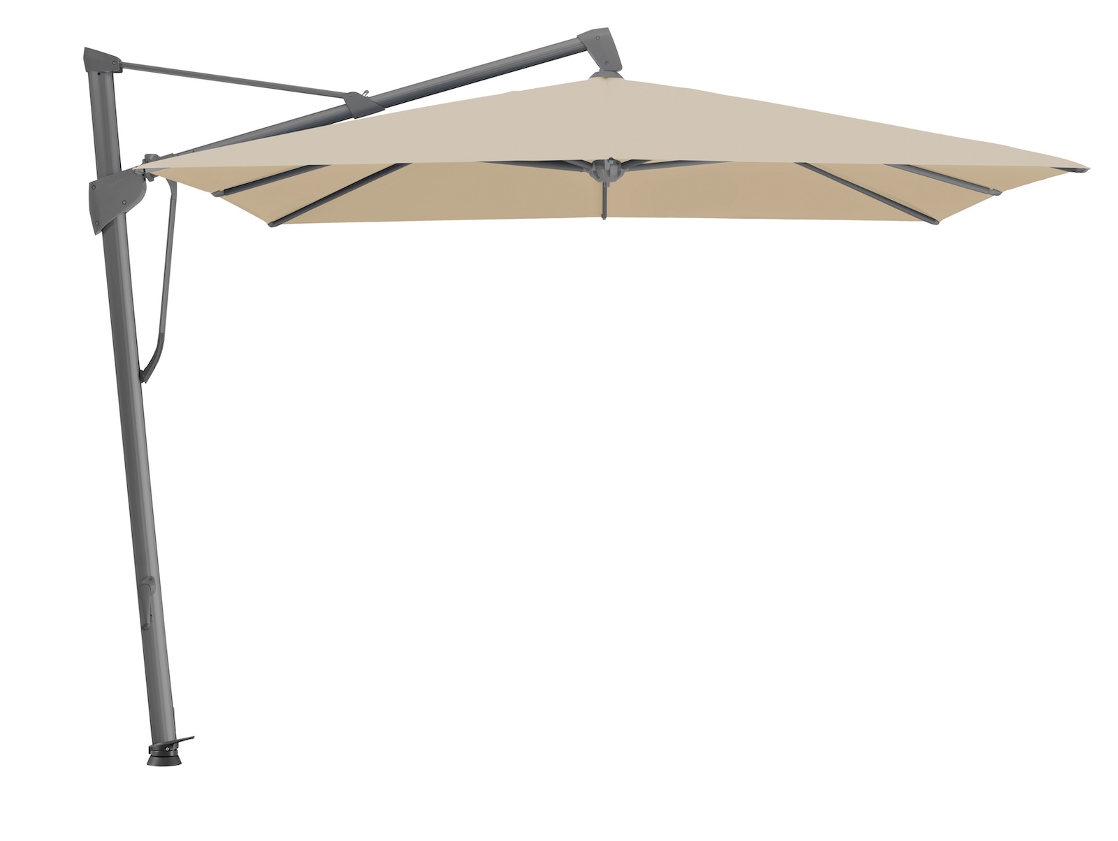 GLATZ Ampelschirm SOMBRANO® S+ rechteckig 400 x 300 cm Freiarmschirm Farbe 422 Cream