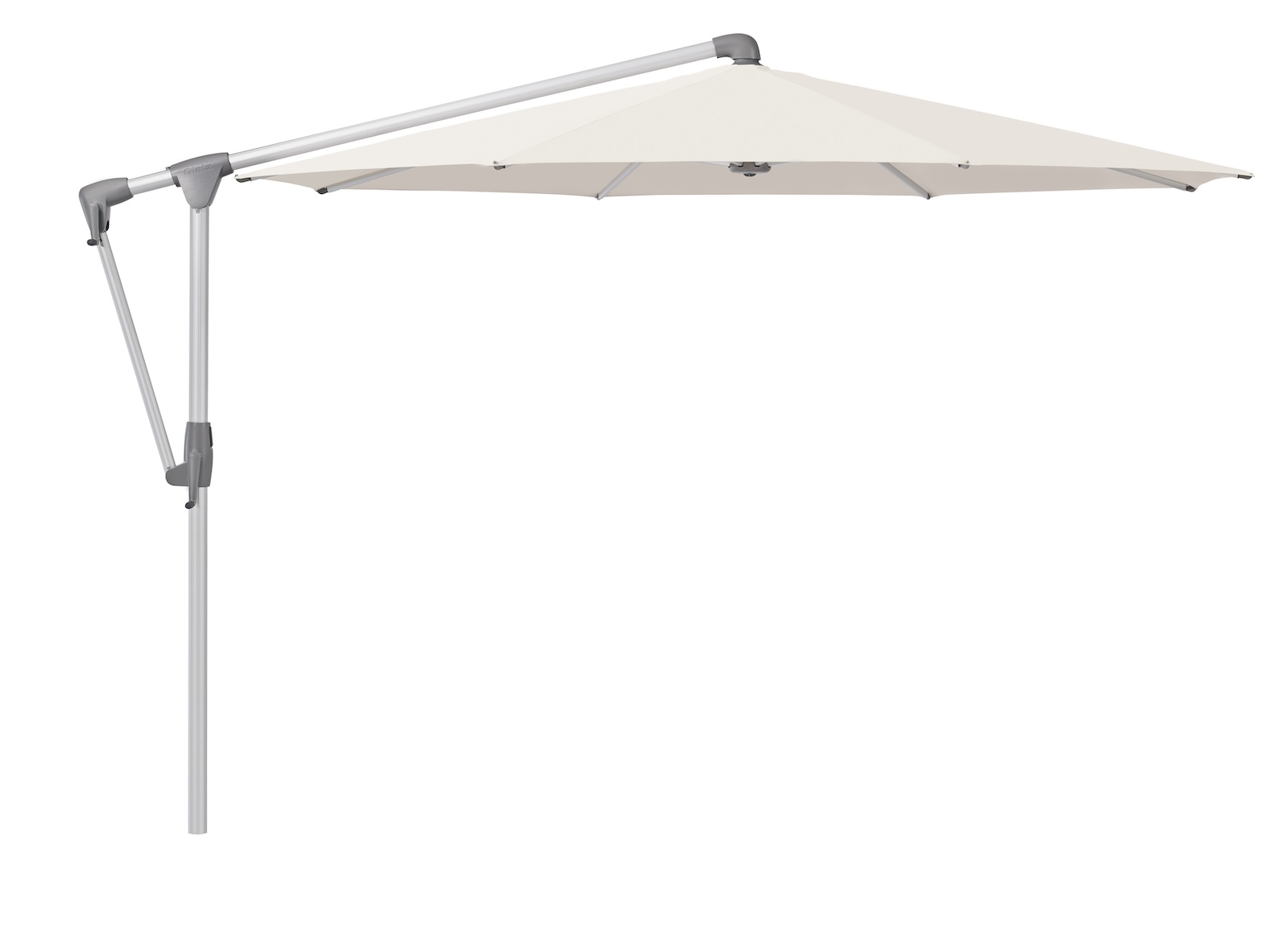 GLATZ Sonnenschirm SUNWING® CASA rund ø 300 cm Gestell natureloxiert Farbe 453 Vanilla Ampelschirm