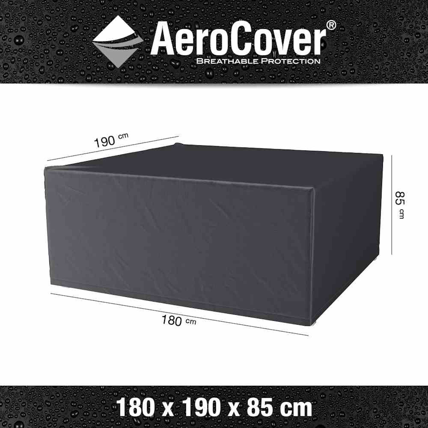 AeroCover Schutzhülle für Sitzgruppen Schutzhaube Tischhülle 180x190xH85 cm
