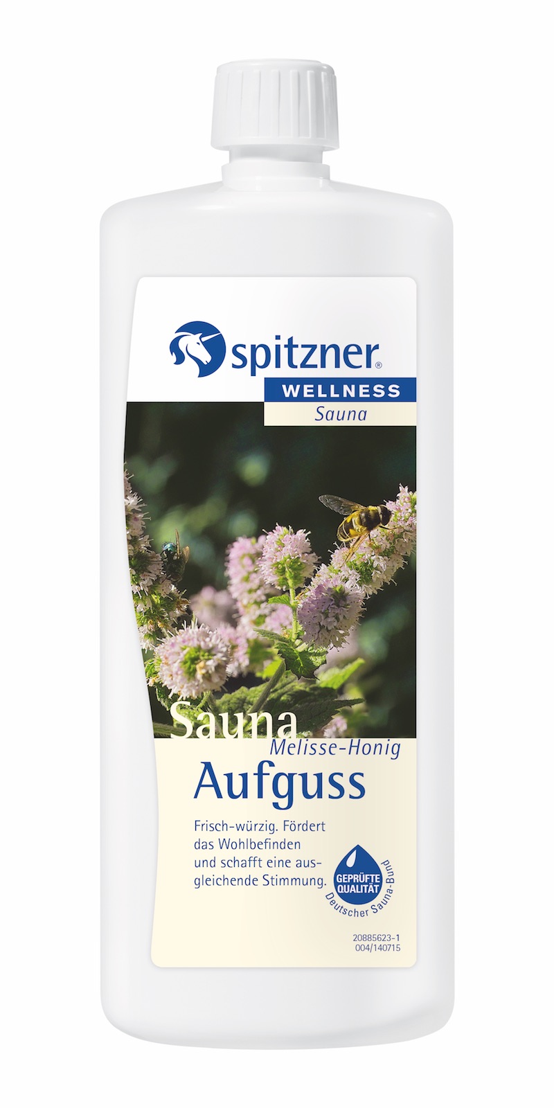Spitzner Saunaaufguss Melisse Honig 1 Liter Sauna Aufguss frisch-würzig 1000 ml