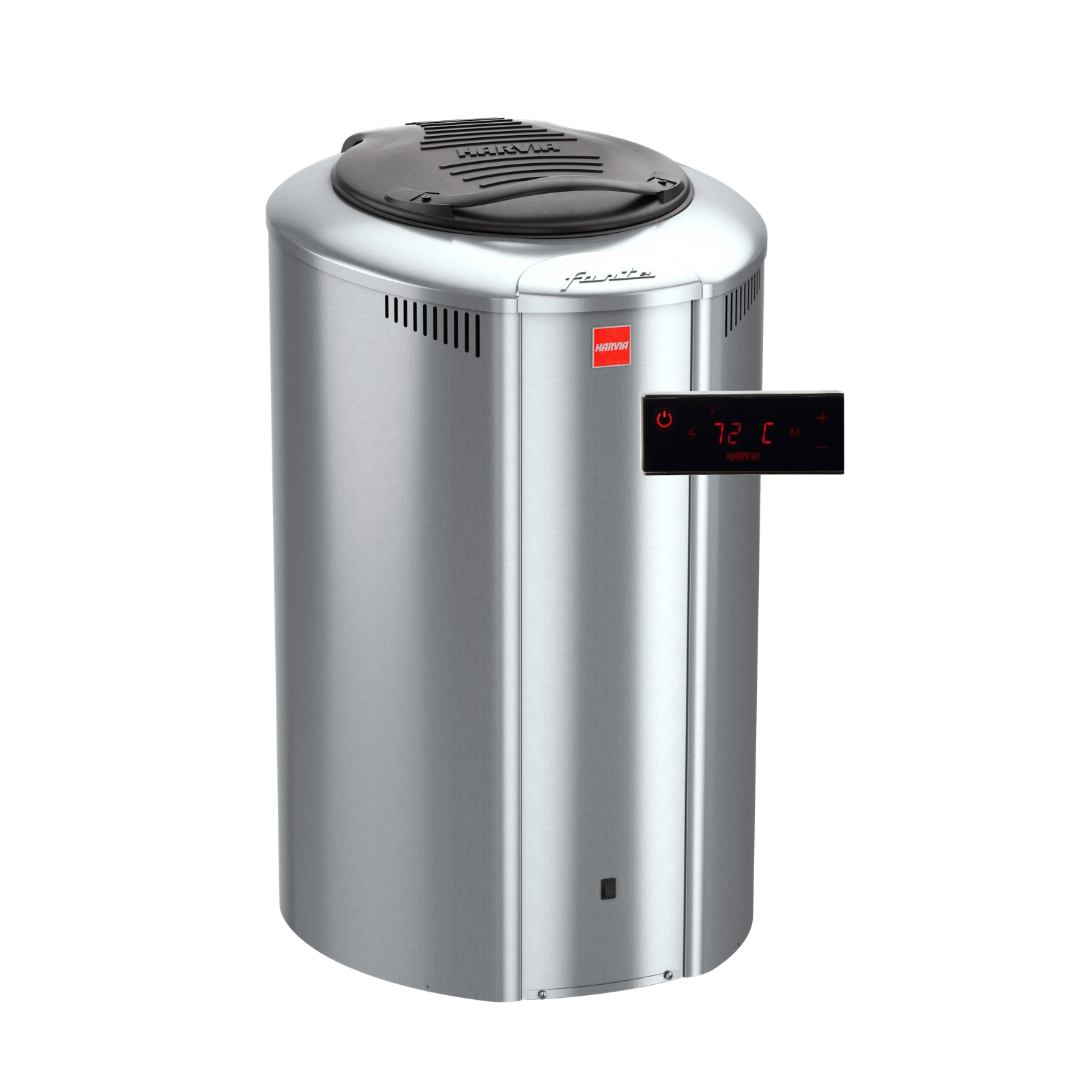 Harvia Forte AF9 9 kW Saunaofen Stainless mit Saunasteuerung Xafir Bedienteil