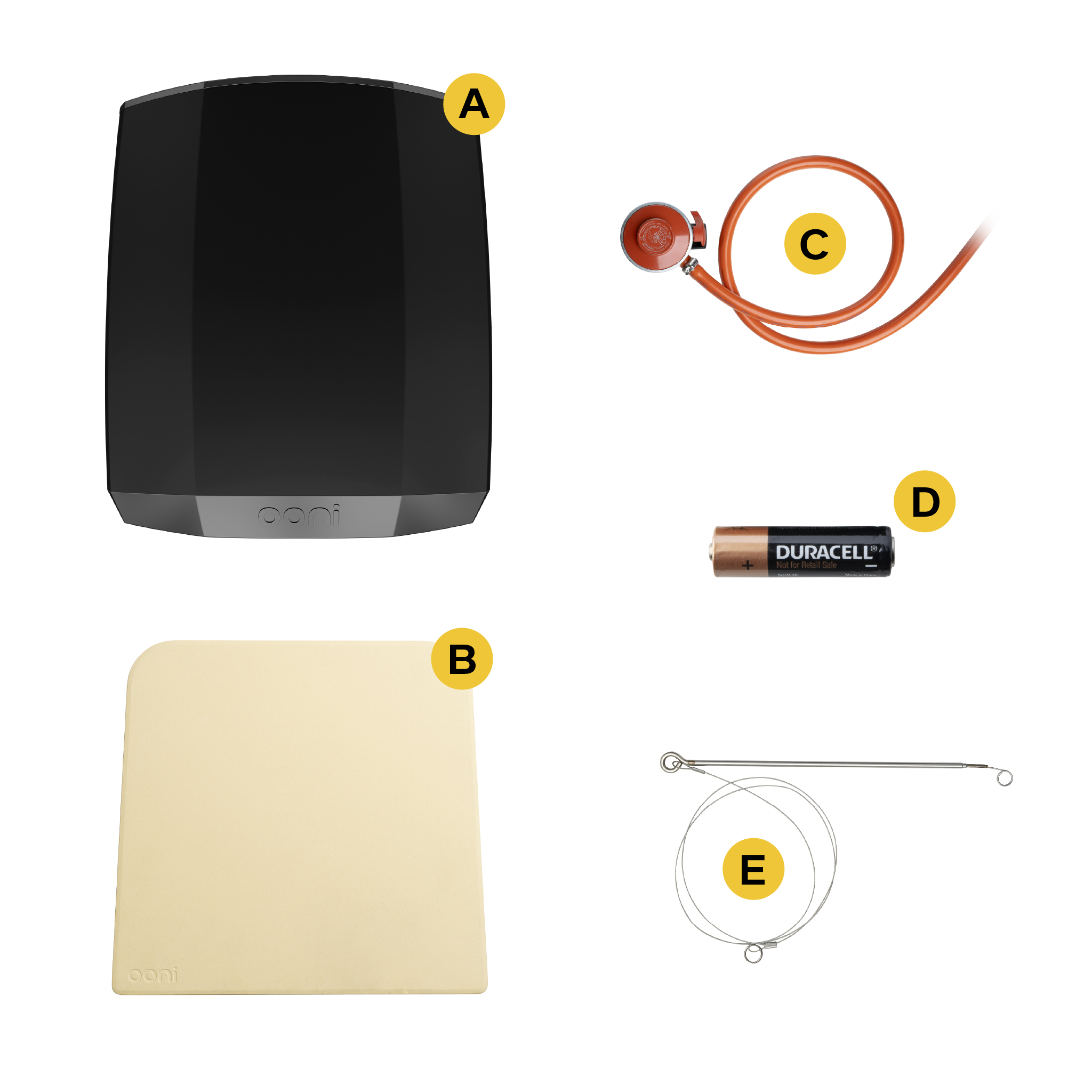 Ooni Koda 2 Gas Pizzaofen 50 mBar Schwarz Outdoor Pizzaofen für Pizzen bis Ø 35 cm
