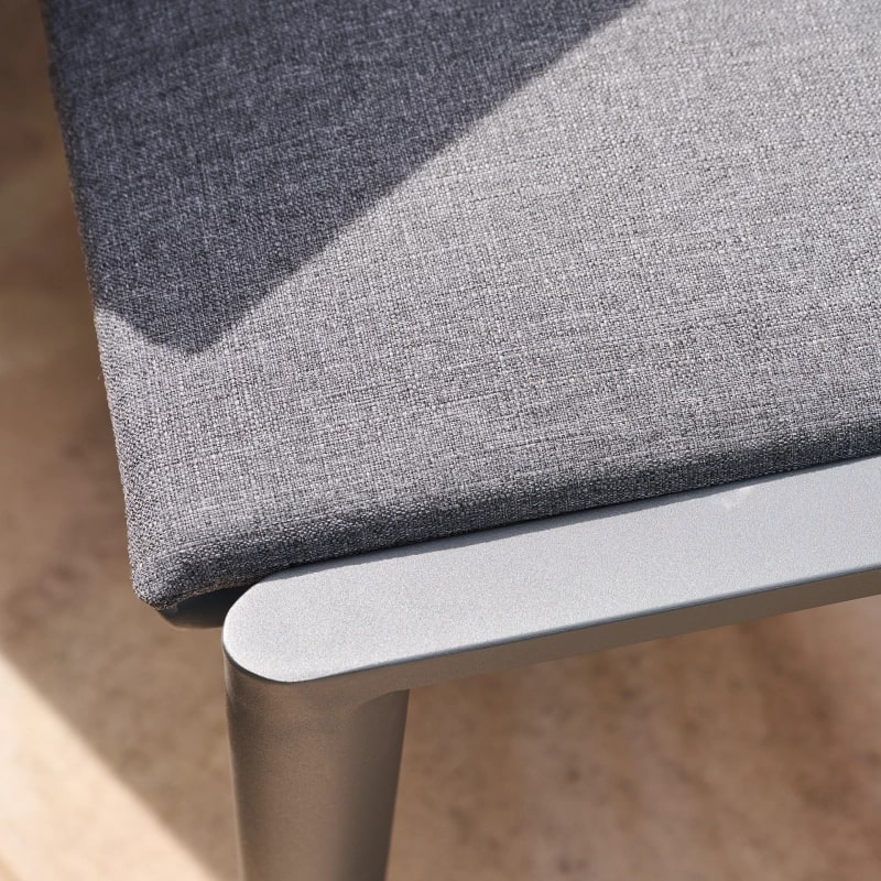 Siena Garden Dining Hocker Roma Alu, Geflecht, inkl. Kissen T50300
